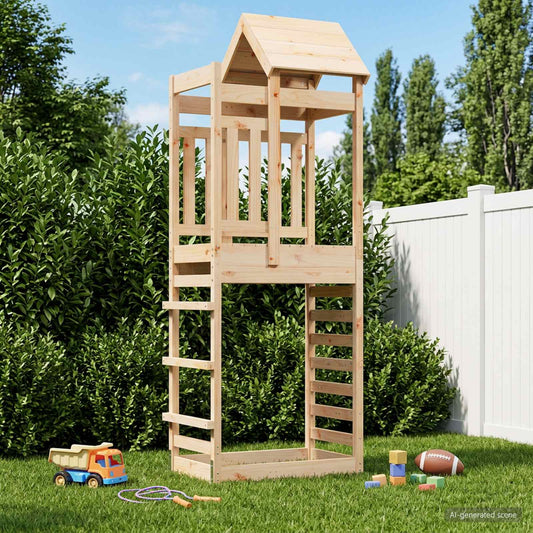 Play Tower Brown 52.5 x 85 x 238 cm Solid Pine Wood