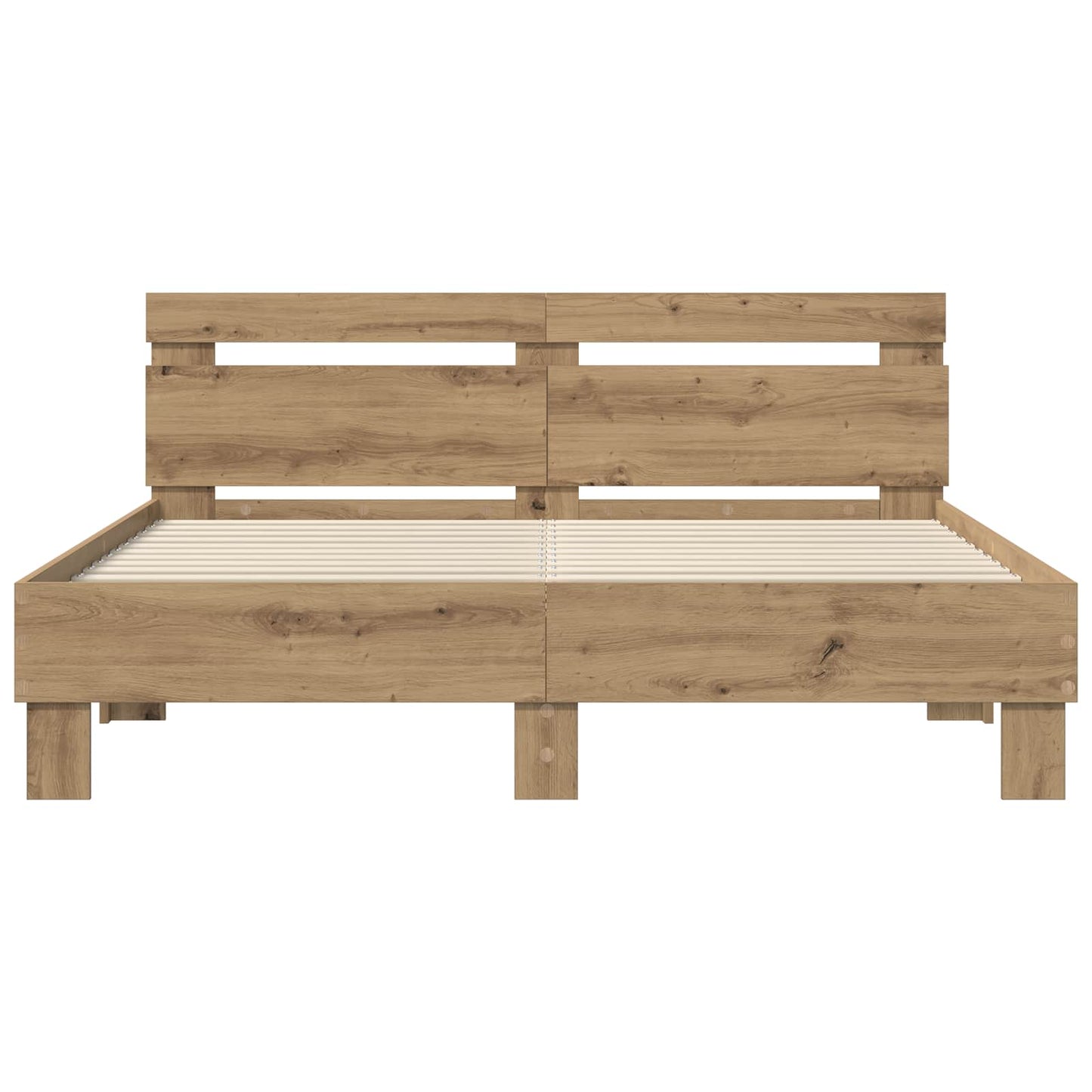 Bed Frame Artisan Oak 140 x 200 cm Engineered Wood