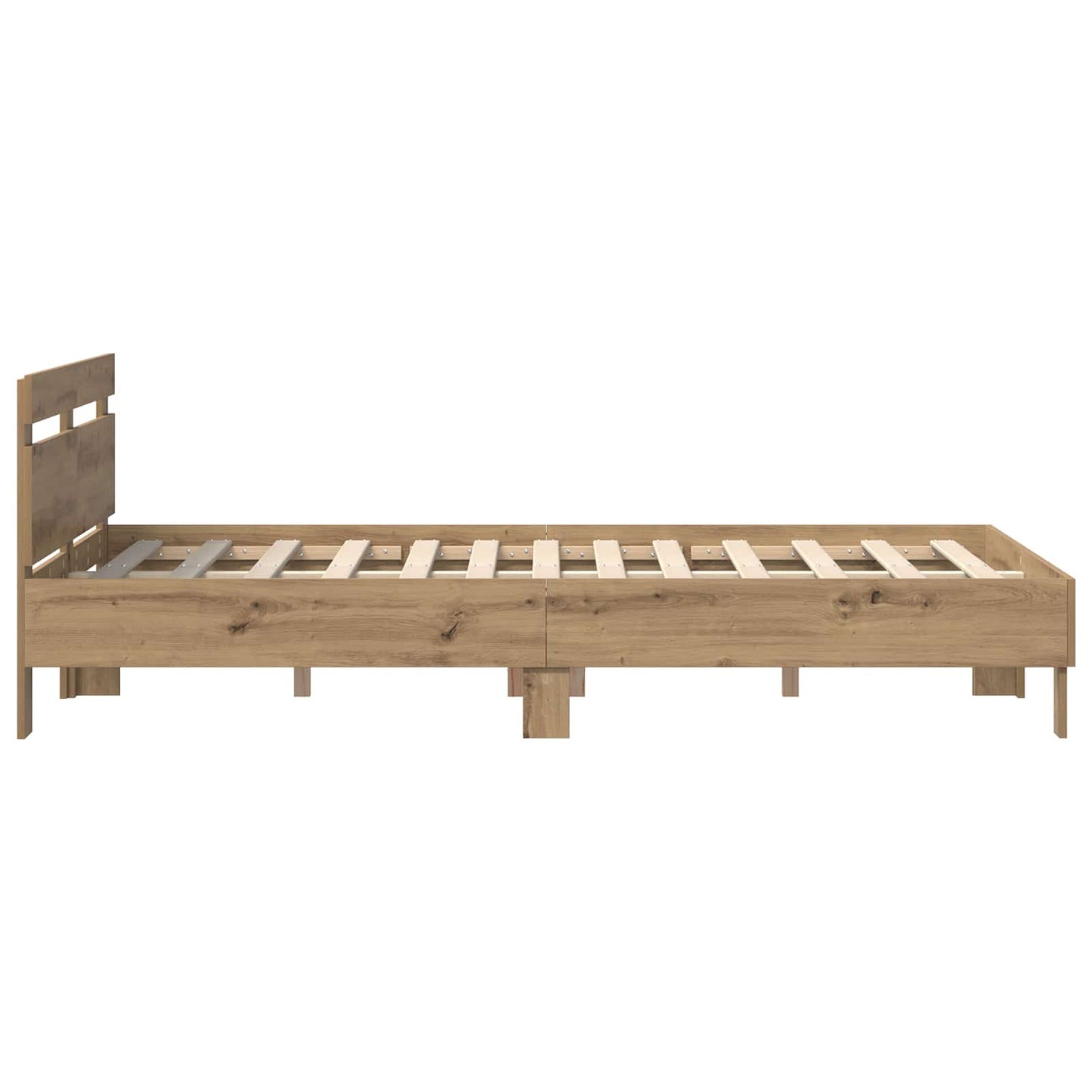 Bed Frame Artisan Oak 120 x 200 cm Engineered Wood