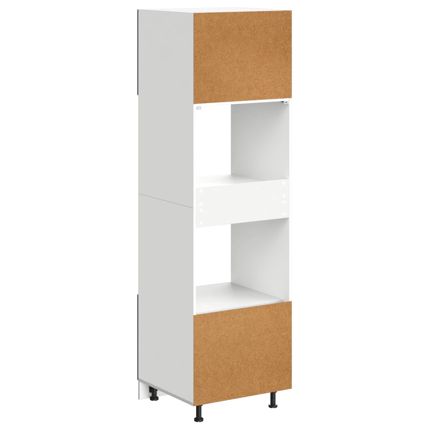 Oven Cabinet PORTO Black Oak 60 x 57 x 207 cm Engineered Wood