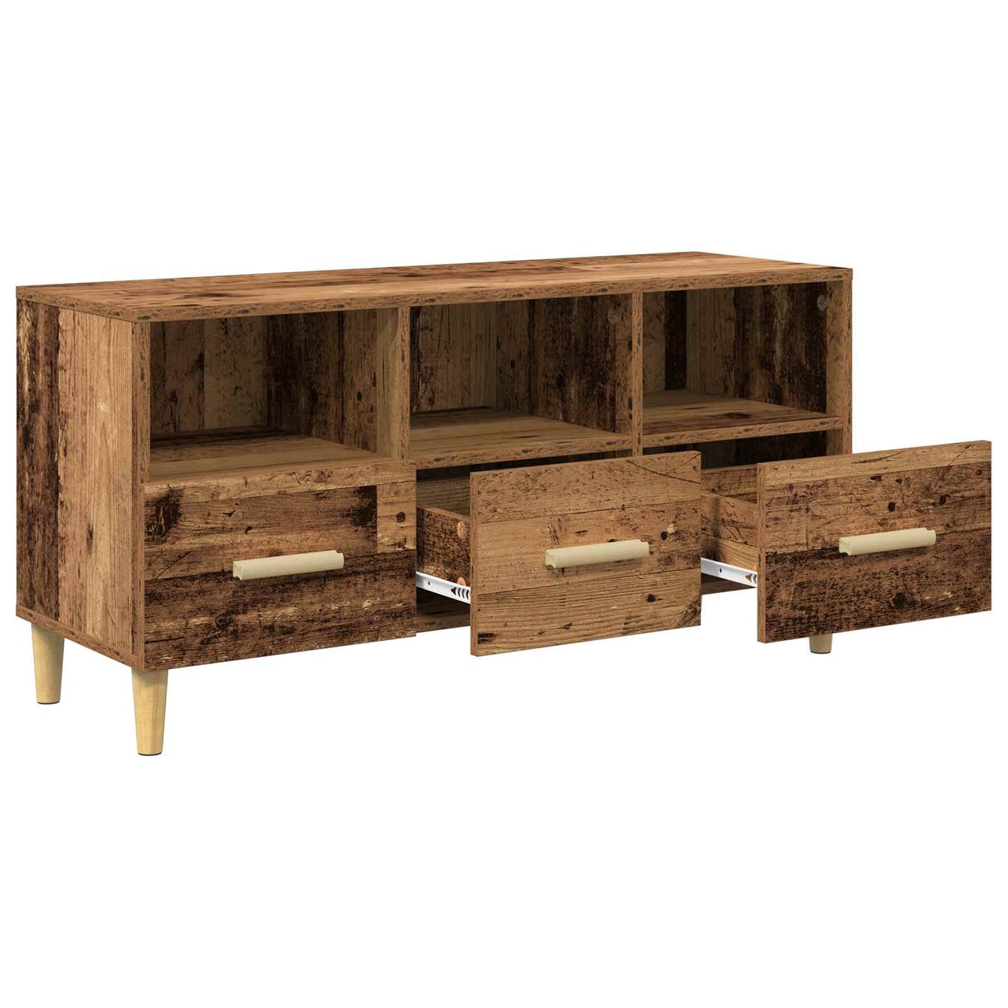 TV Cabinet Old Wood 102 x 36 x 50 cm Engineered Wood