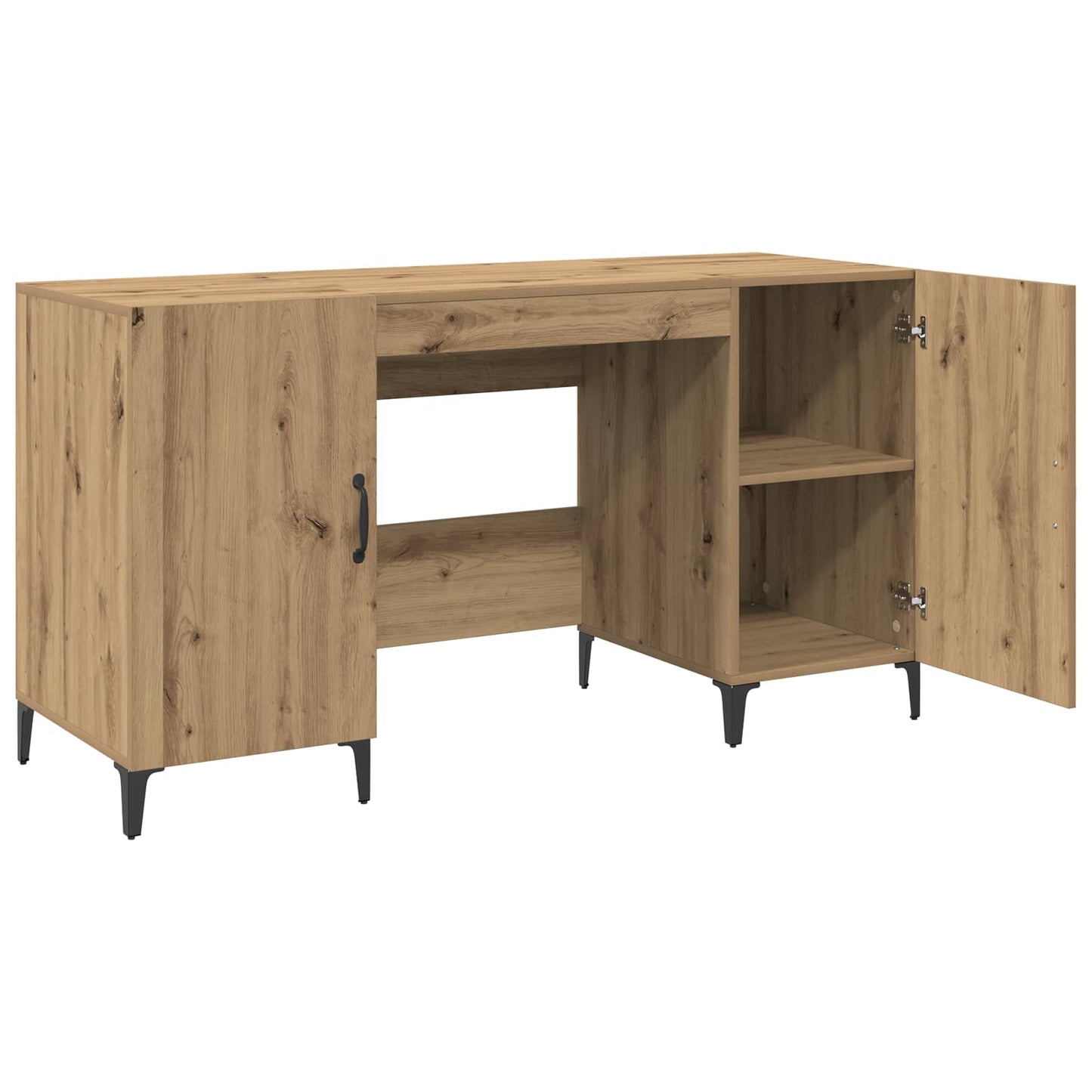 Desk Artisian Oak Engineered Wood 140 x 50 x 75 cm