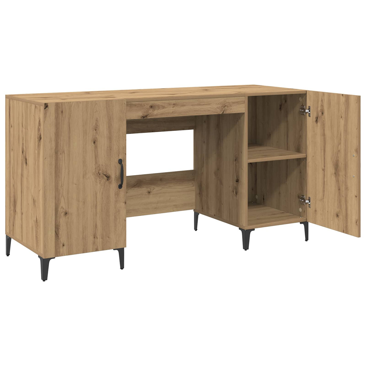 Desk Artisan Oak 140 x 50 x 75 cm Engineered Wood
