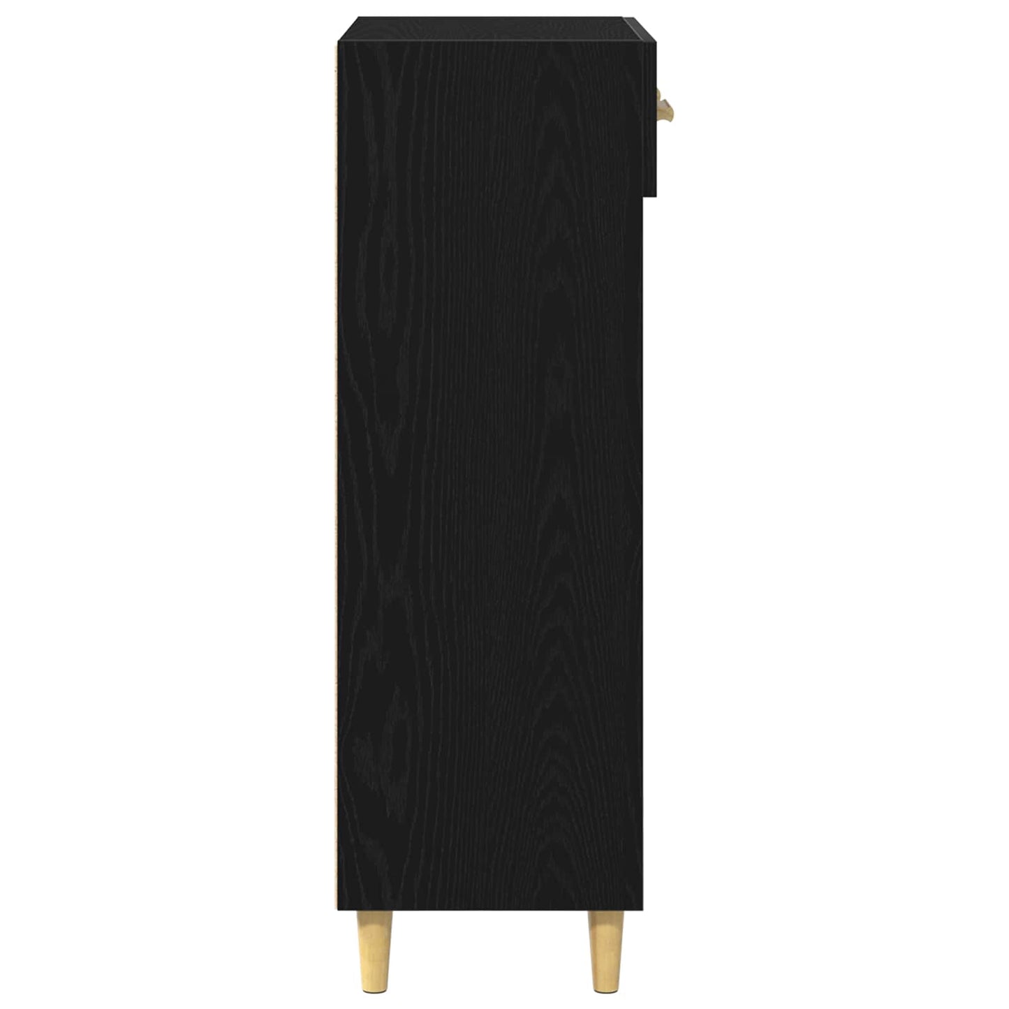 Shoe Cabinet 60 x 35 x 105 cm Engineered Wood Black Oak