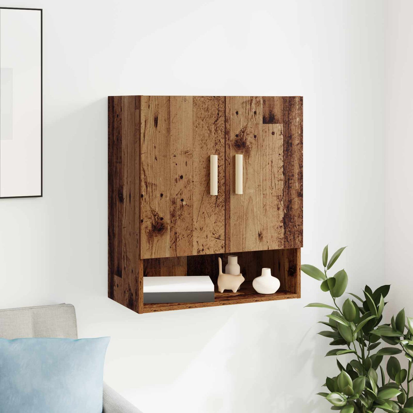 Wall Cabinet Old Wood 60 x 31 x 70 cm Engineered Wood