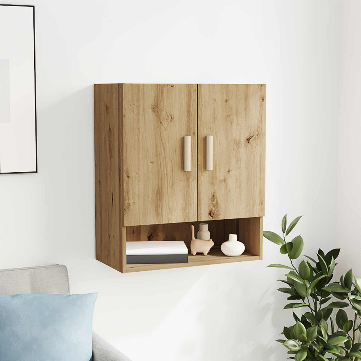 Wall Cabinet 60 x 31 x 70 cm Engineered Wood Artisan Oak