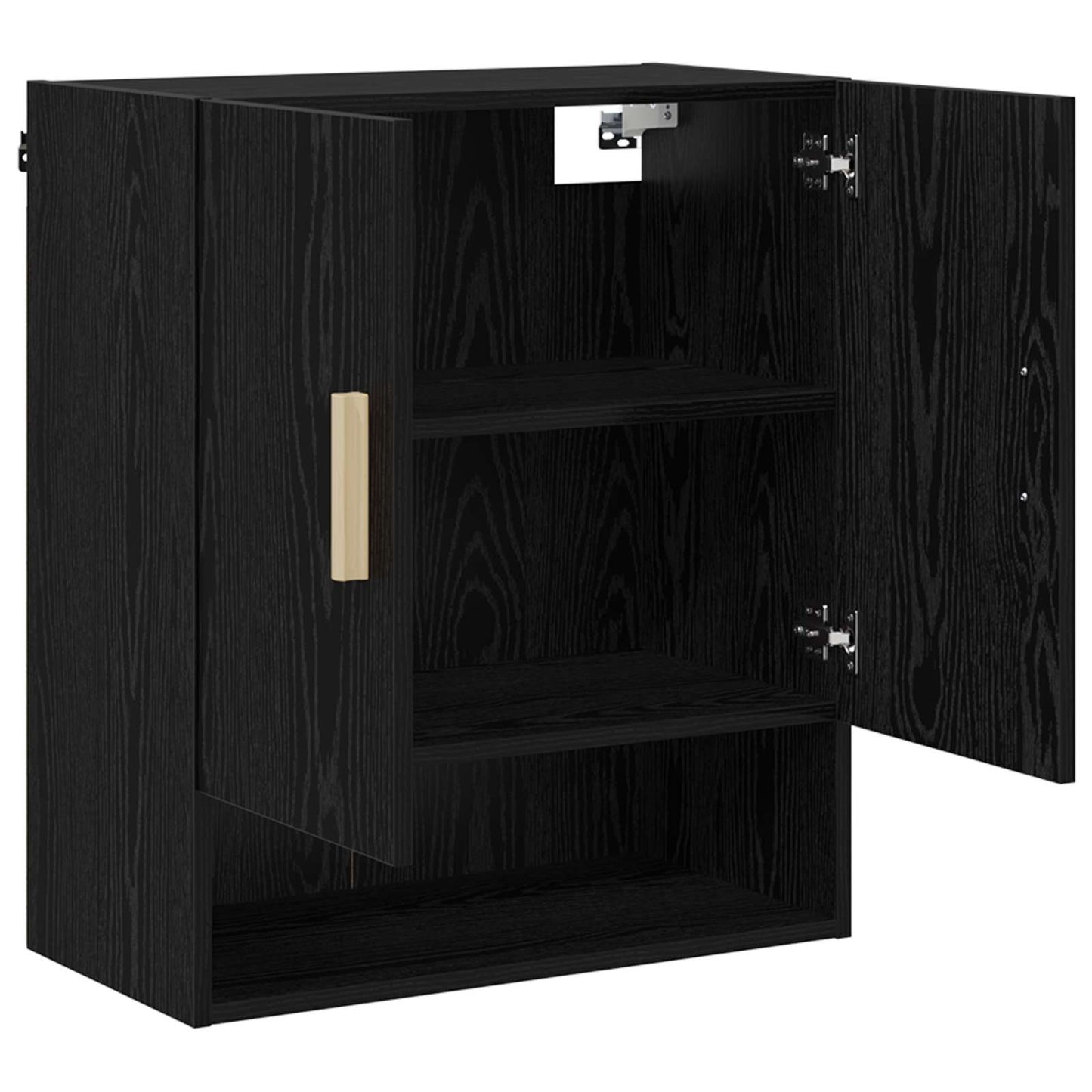 Wall Cabinet 60 x 31 x 70 cm Engineered Wood Black Oak
