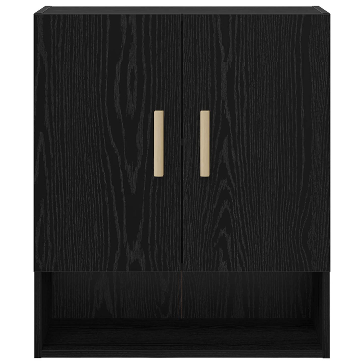 Wall Cabinet 60 x 31 x 70 cm Engineered Wood Black Oak