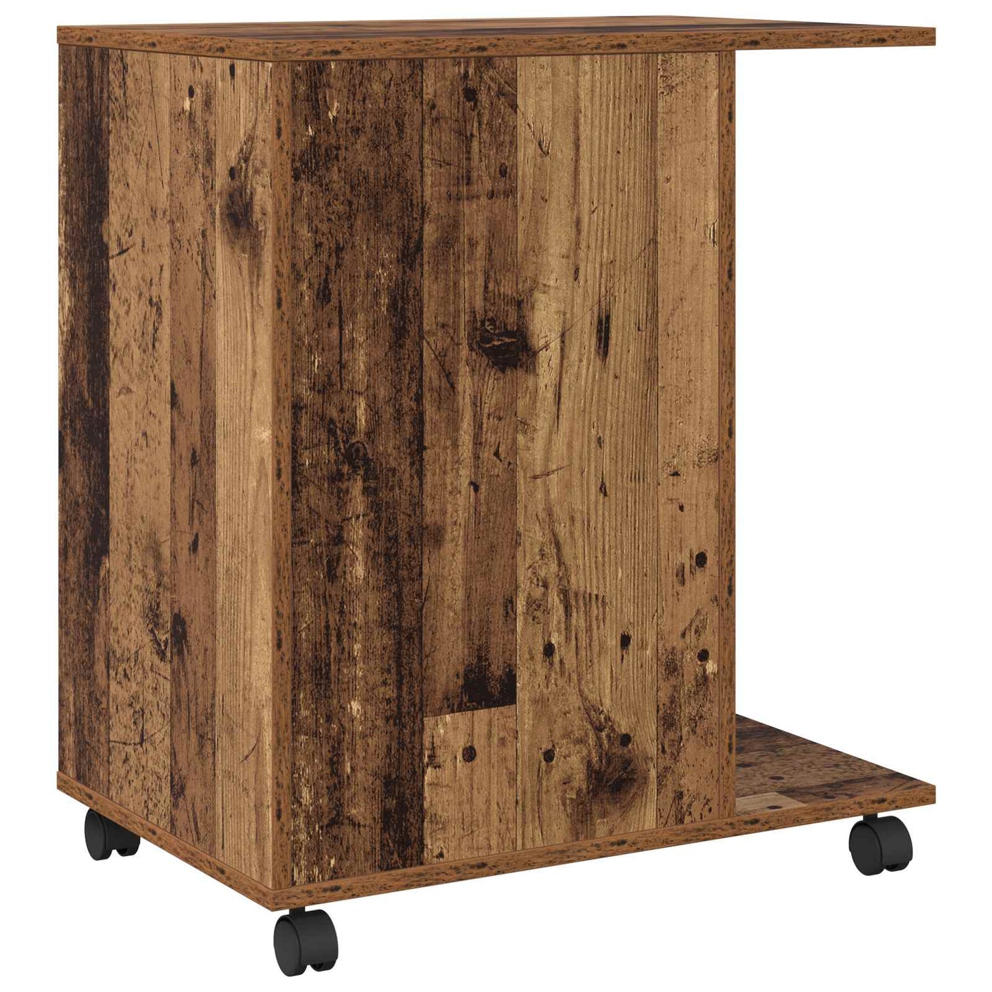 Printer Stand Plain Old Wood 60 x 40 x 68.5 cm Engineered Wood