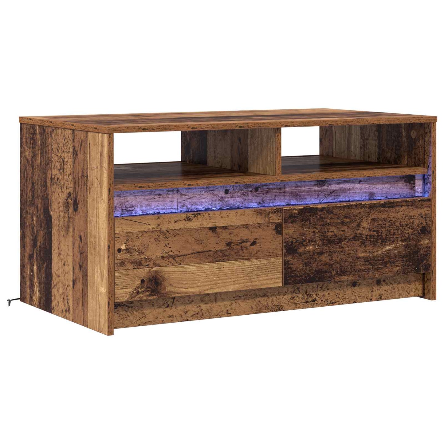 Coffee Table Old Wood 90 x 50 x 45 cm Engineered Wood