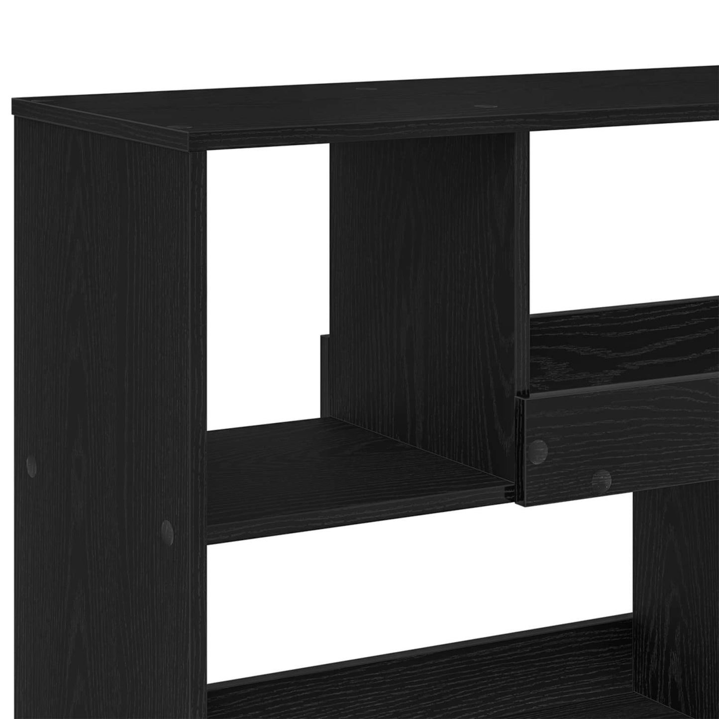 Book Shelf Black Oak 100 x 33 x 94.5 cm Engineered Wood