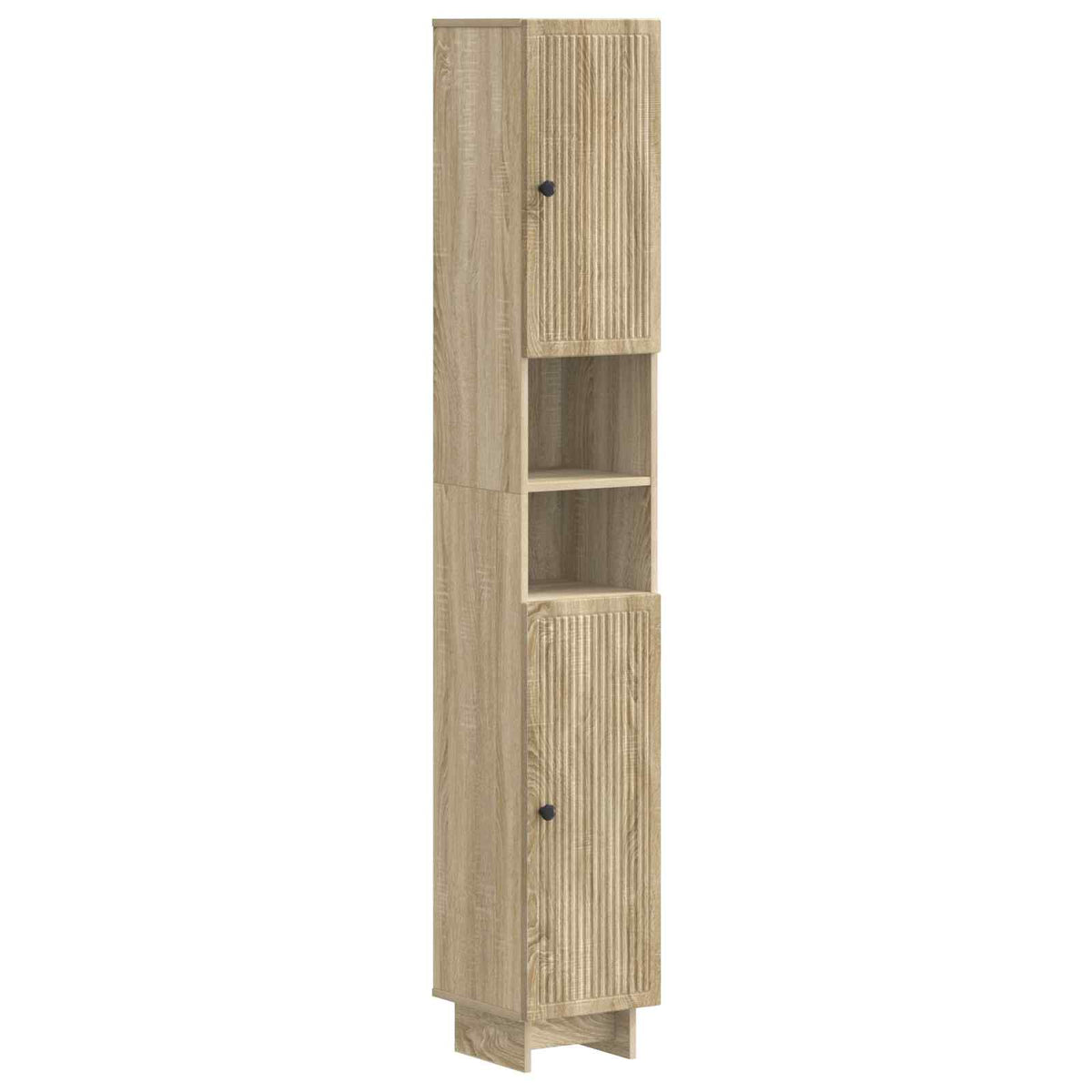 3 Piece Bathroom Cabinet Set EDE Sonoma Oak Engineered Wood