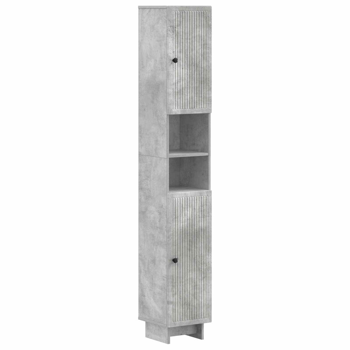 3 Piece Bathroom Cabinet Set EDE Concrete Grey Engineered Wood