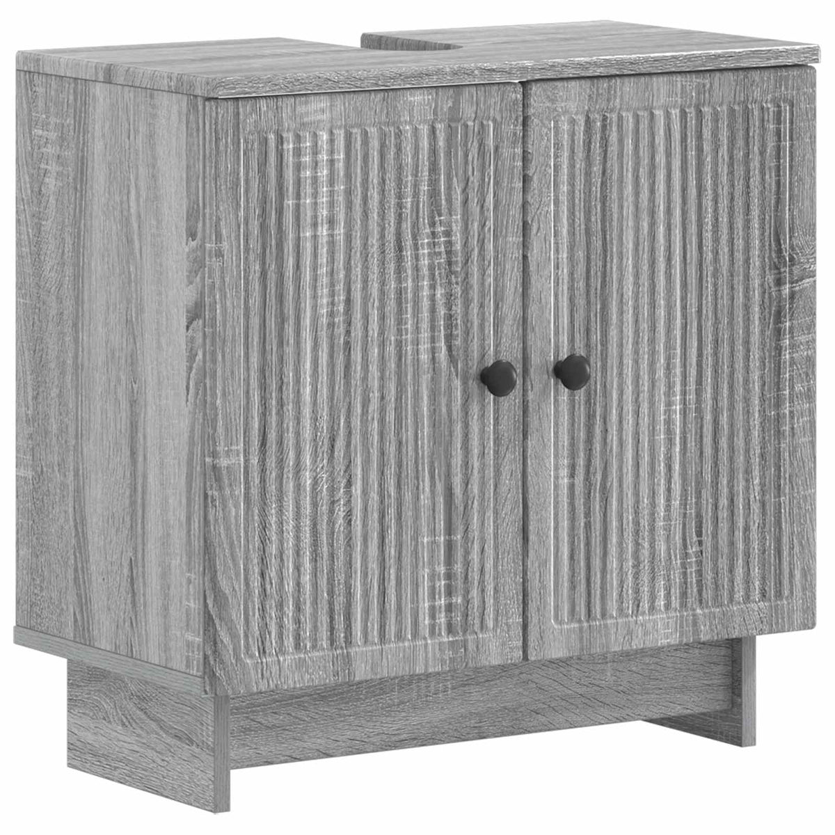 3 Piece Bathroom Cabinet Set EDE Grey Sonoma Engineered Wood