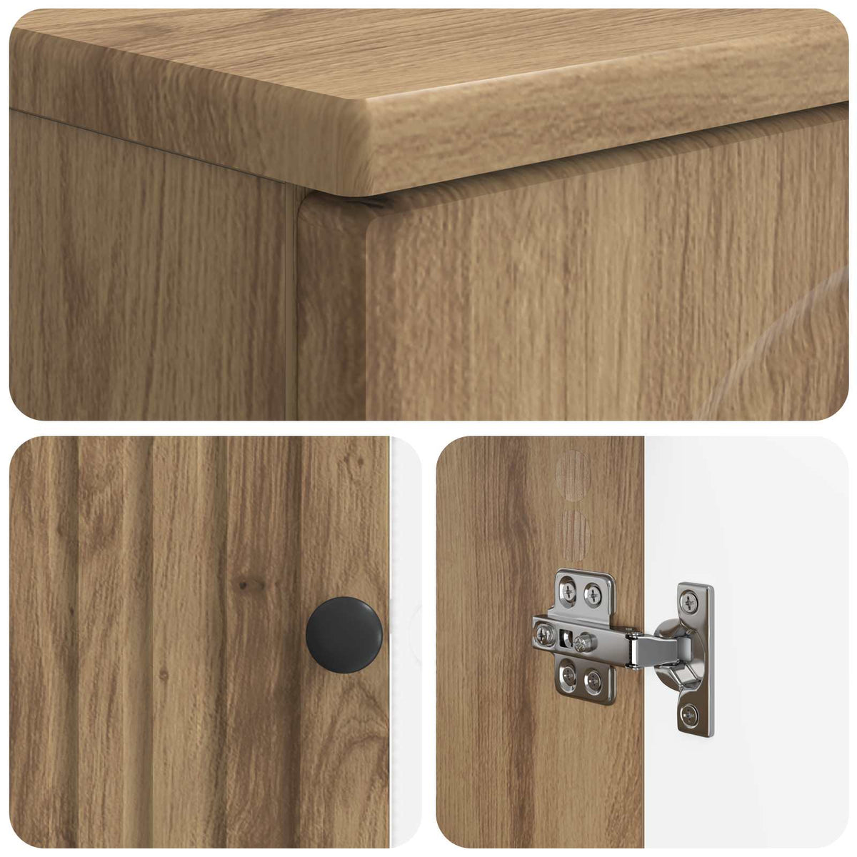 3 Piece Bathroom Cabinet Set ALKMAAR Artisan Oak