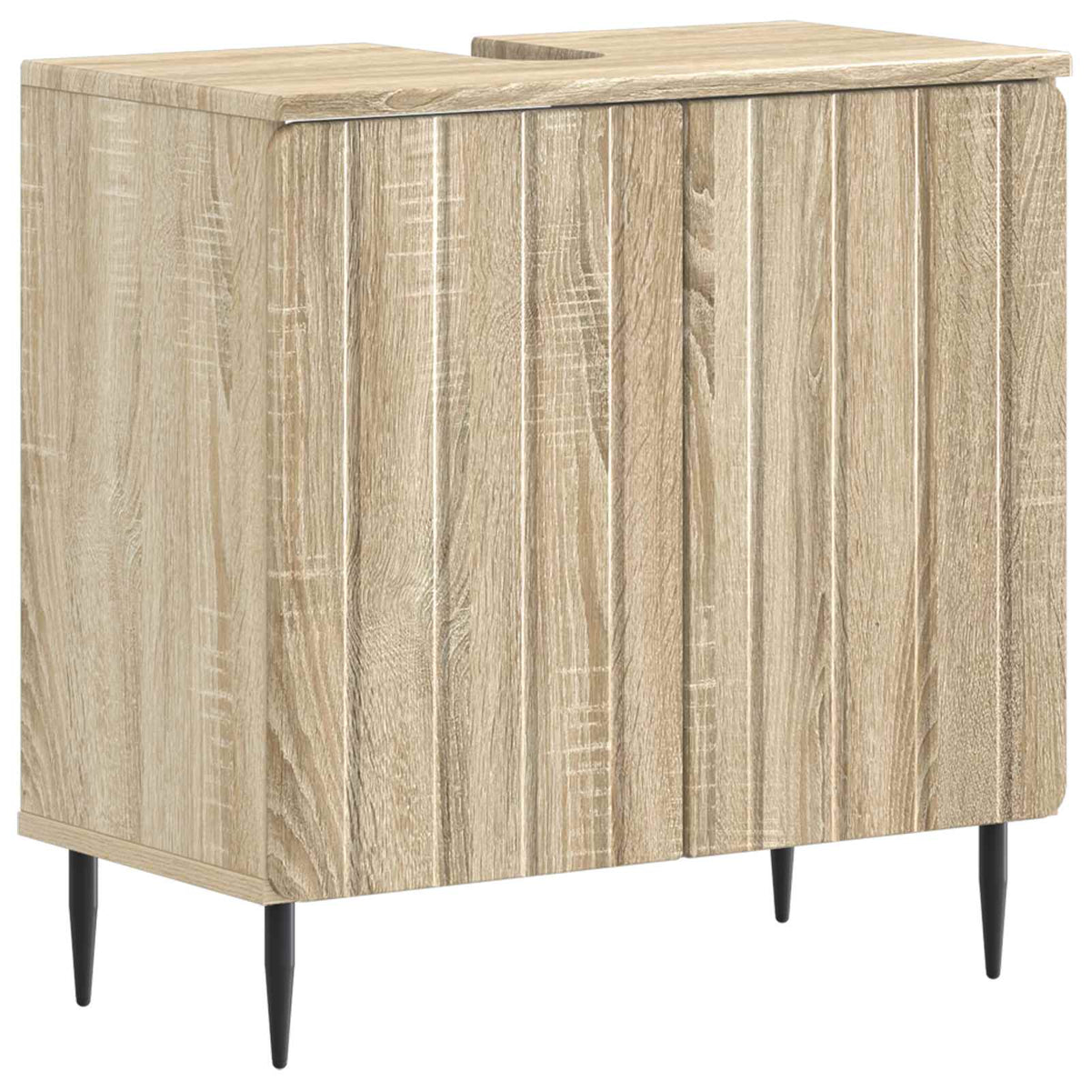 3 Piece Bathroom Cabinet Set ZWOLLE Sonoma Oak Engineered Wood