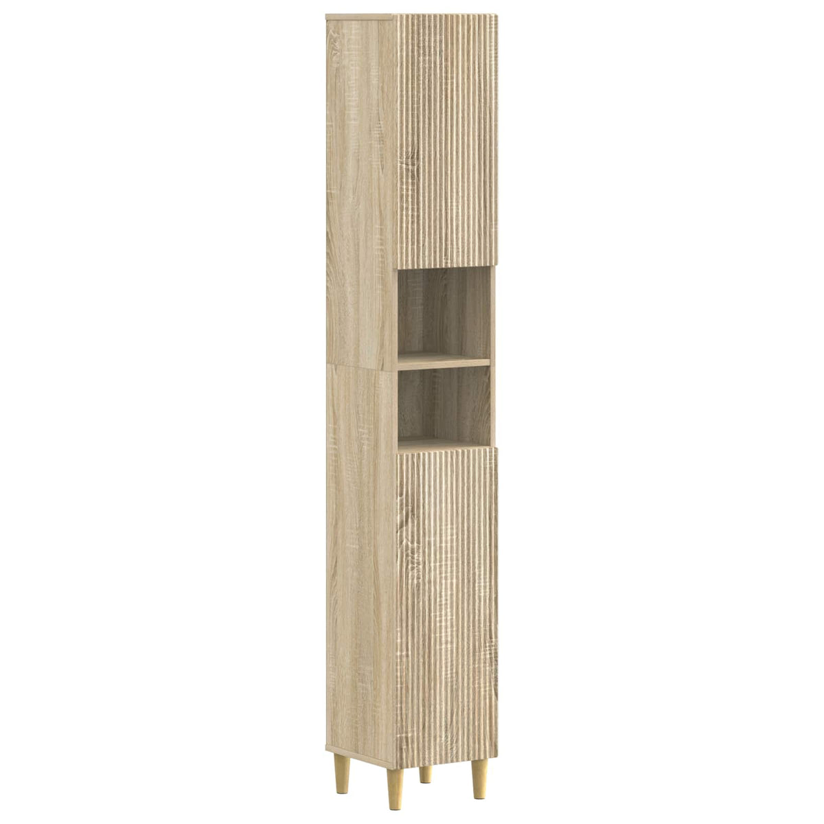 3 Piece Bathroom Cabinet Set ARNHEM Sonoma Oak Engineered Wood