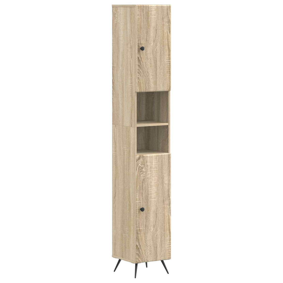 3 Piece Bathroom Cabinet Set BREDA Sonoma Oak Engineered Wood