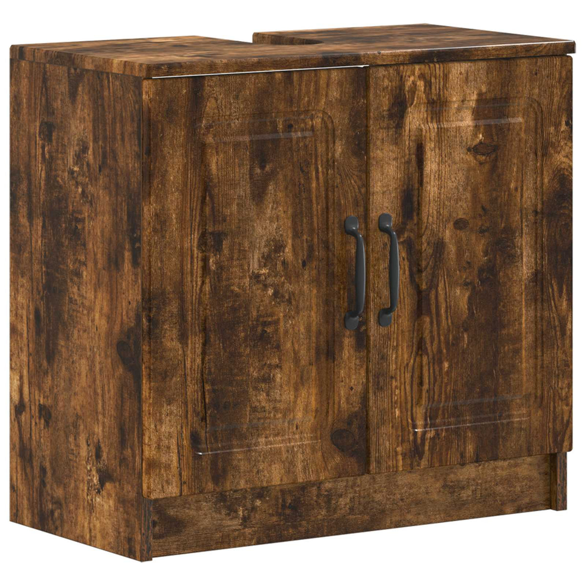 3 Piece Bathroom Cabinet Set UTRECHT Smoked Oak Engineered Wood