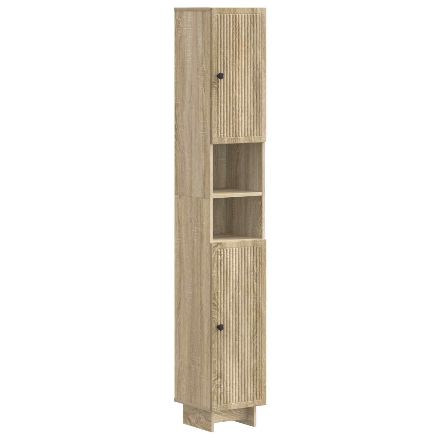 2 Piece Bathroom Cabinet Set EDE Sonoma Oak Engineered Wood