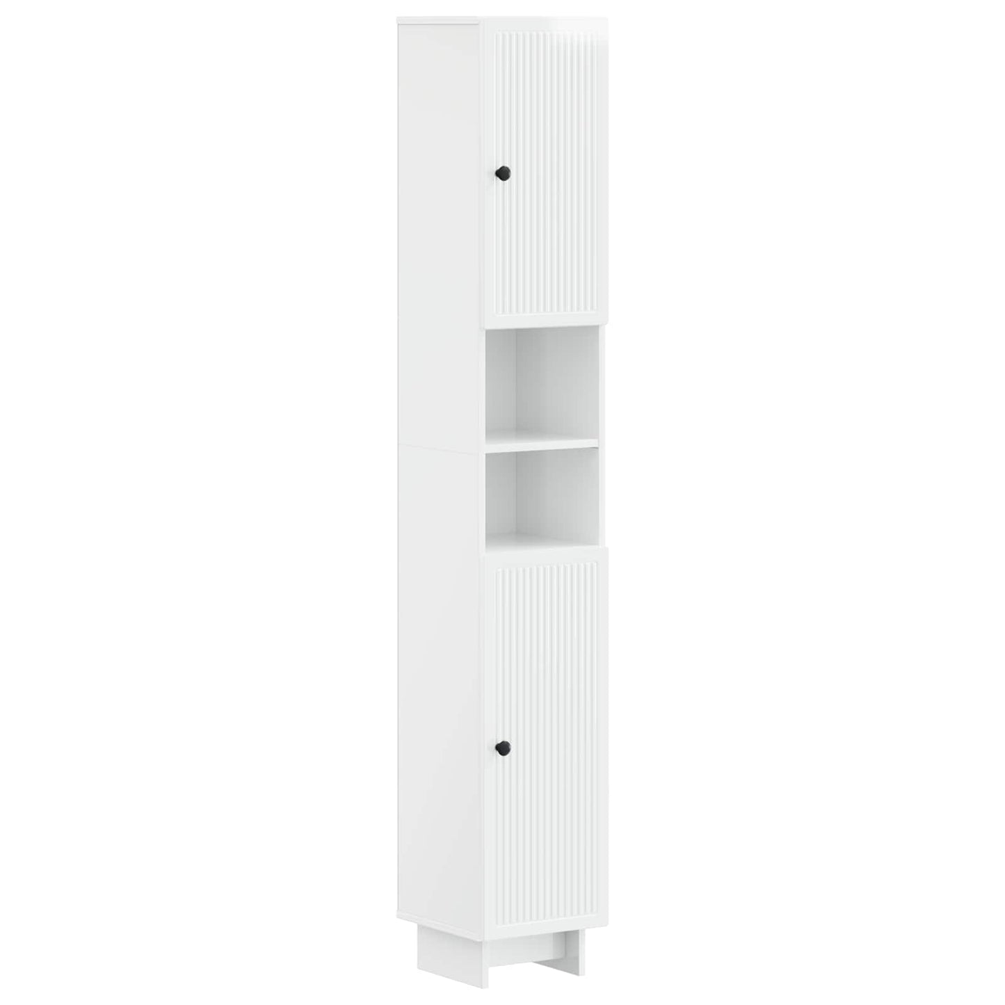 2 Piece Bathroom Cabinet Set EDE High Gloss White