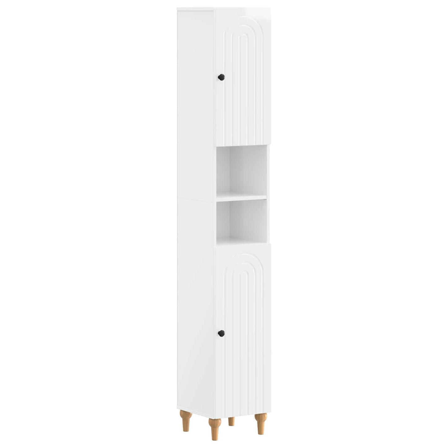 2 Piece Bathroom Cabinet Set ALKMAAR High Gloss White