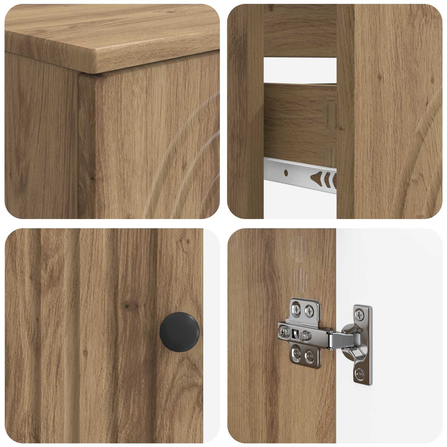 2 Piece Bathroom Cabinet Set ALKMAAR Artisan Oak