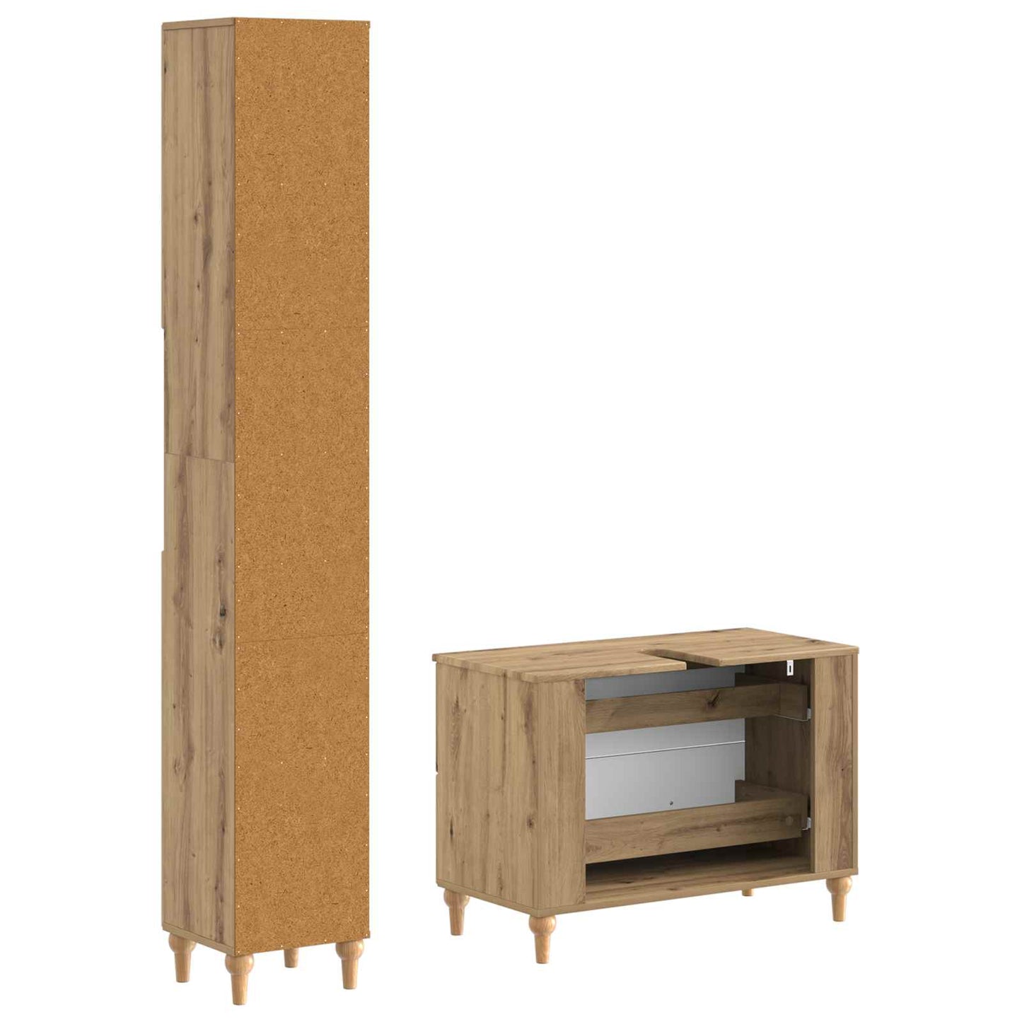 2 Piece Bathroom Cabinet Set ALKMAAR Artisan Oak