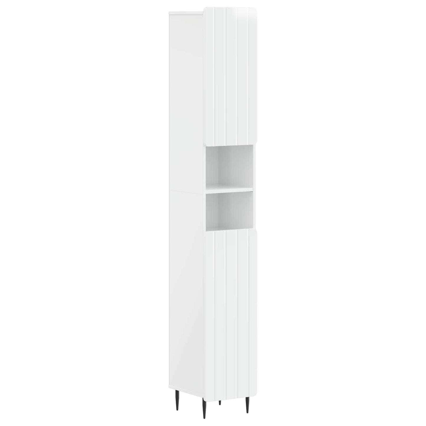2 Piece Bathroom Cabinet Set ZWOLLE High Gloss White