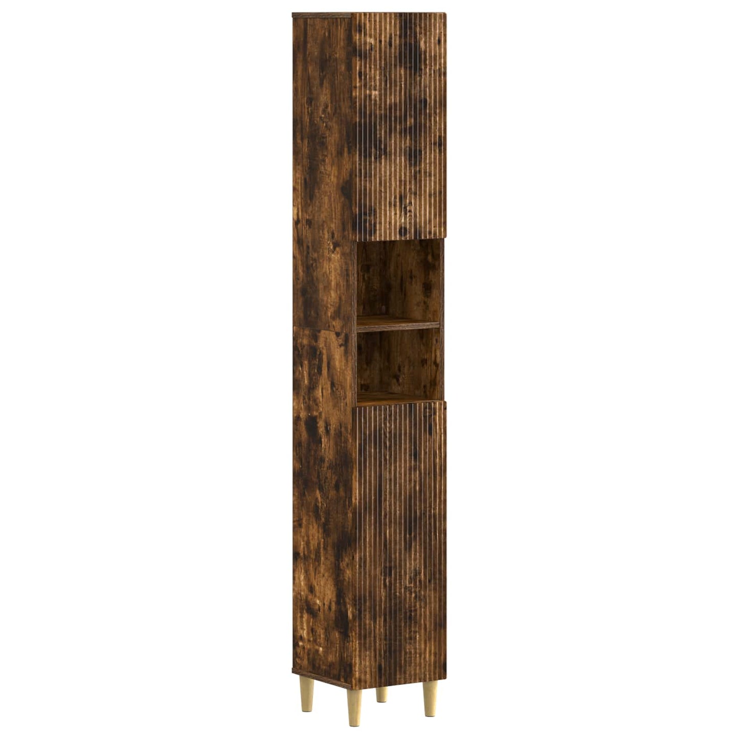 2 Piece Bathroom Cabinet Set ARNHEM Smoked Oak Engineered Wood