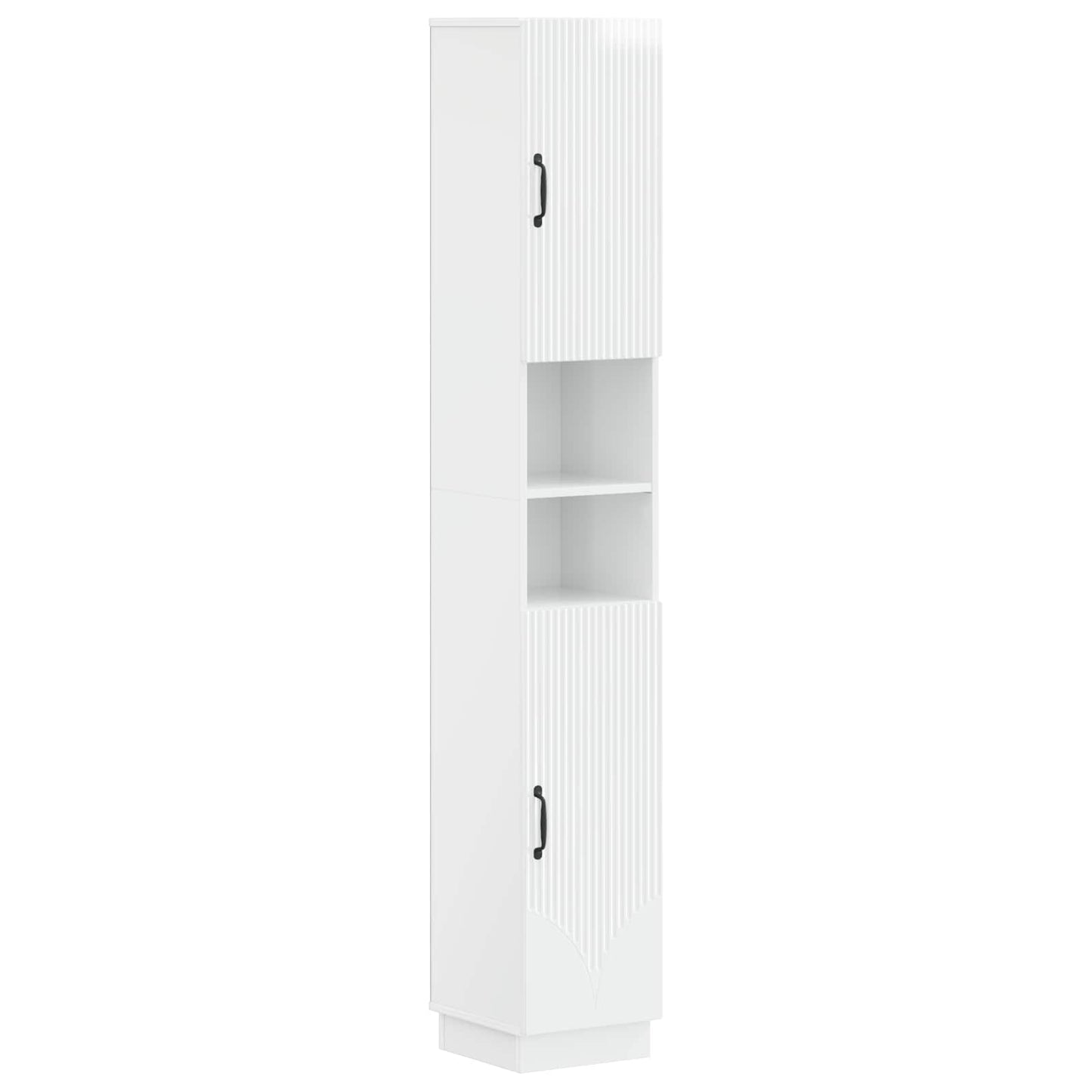 2 Piece Bathroom Cabinet Set HOORN High Gloss White