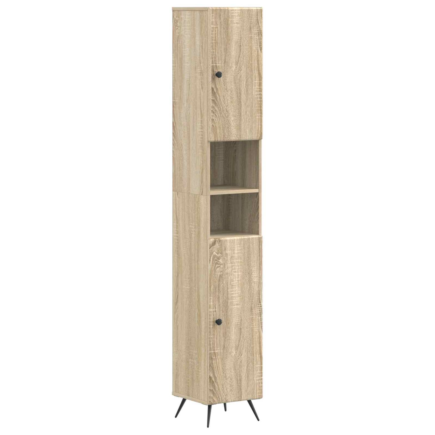 2 Piece Bathroom Cabinet Set BREDA Sonoma Oak Engineered Wood