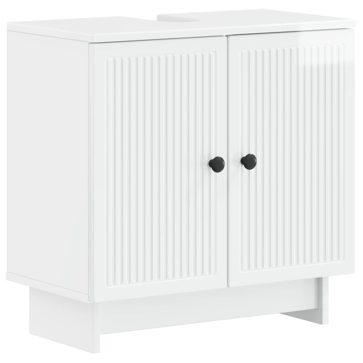 2 Piece Bathroom Cabinet Set EDE High Gloss White
