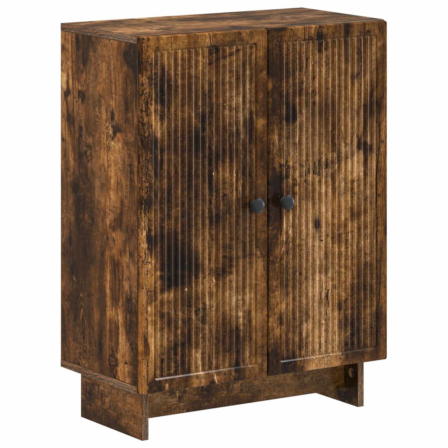 2 Piece Bathroom Cabinet Set EDE Smoked Oak Engineered Wood