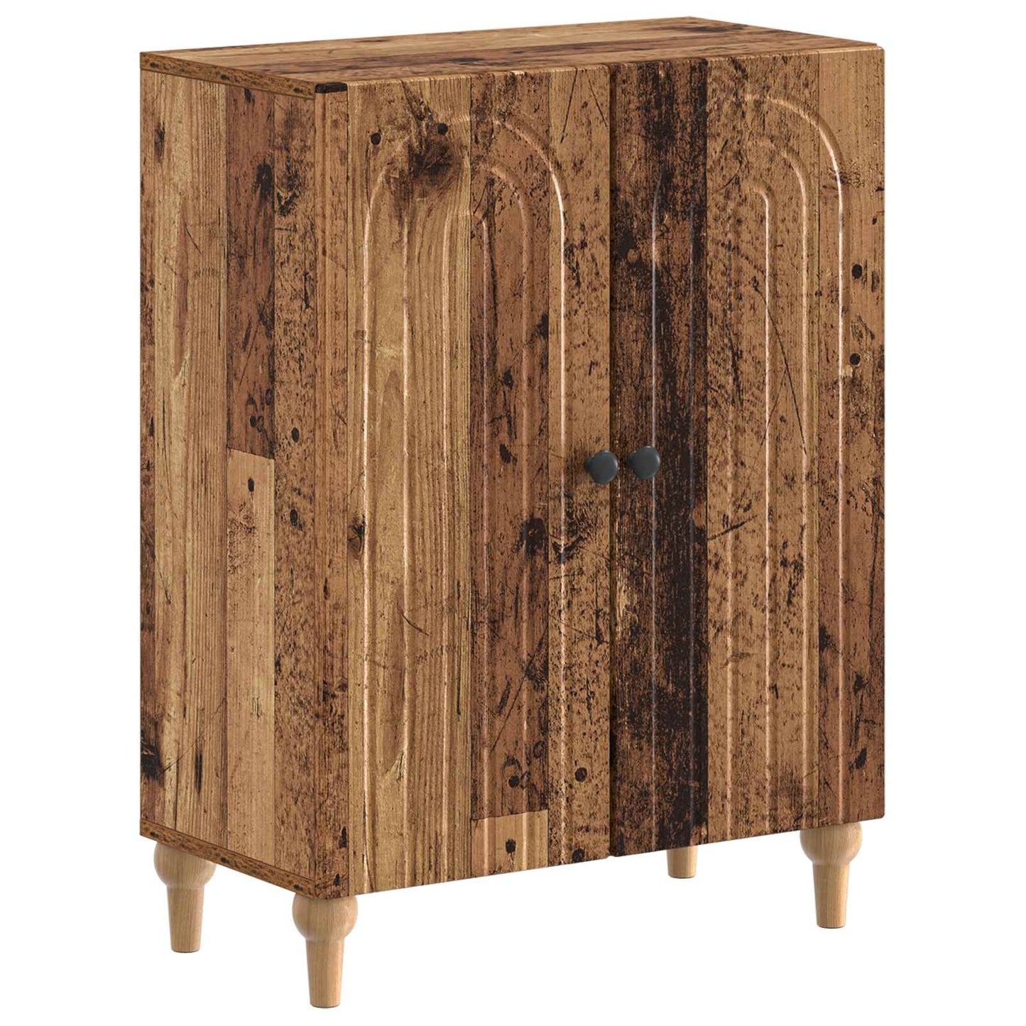 2 Piece Bathroom Cabinet Set ALKMAAR Old Wood Engineered Wood
