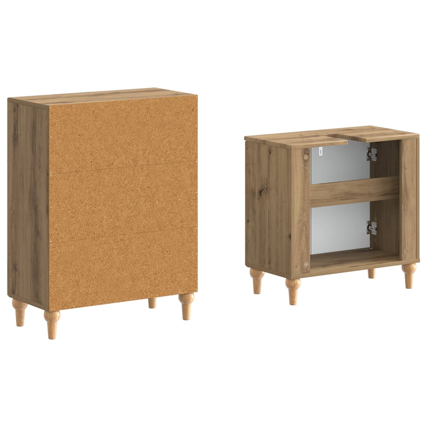 2 Piece Bathroom Cabinet Set ALKMAAR Artisan Oak