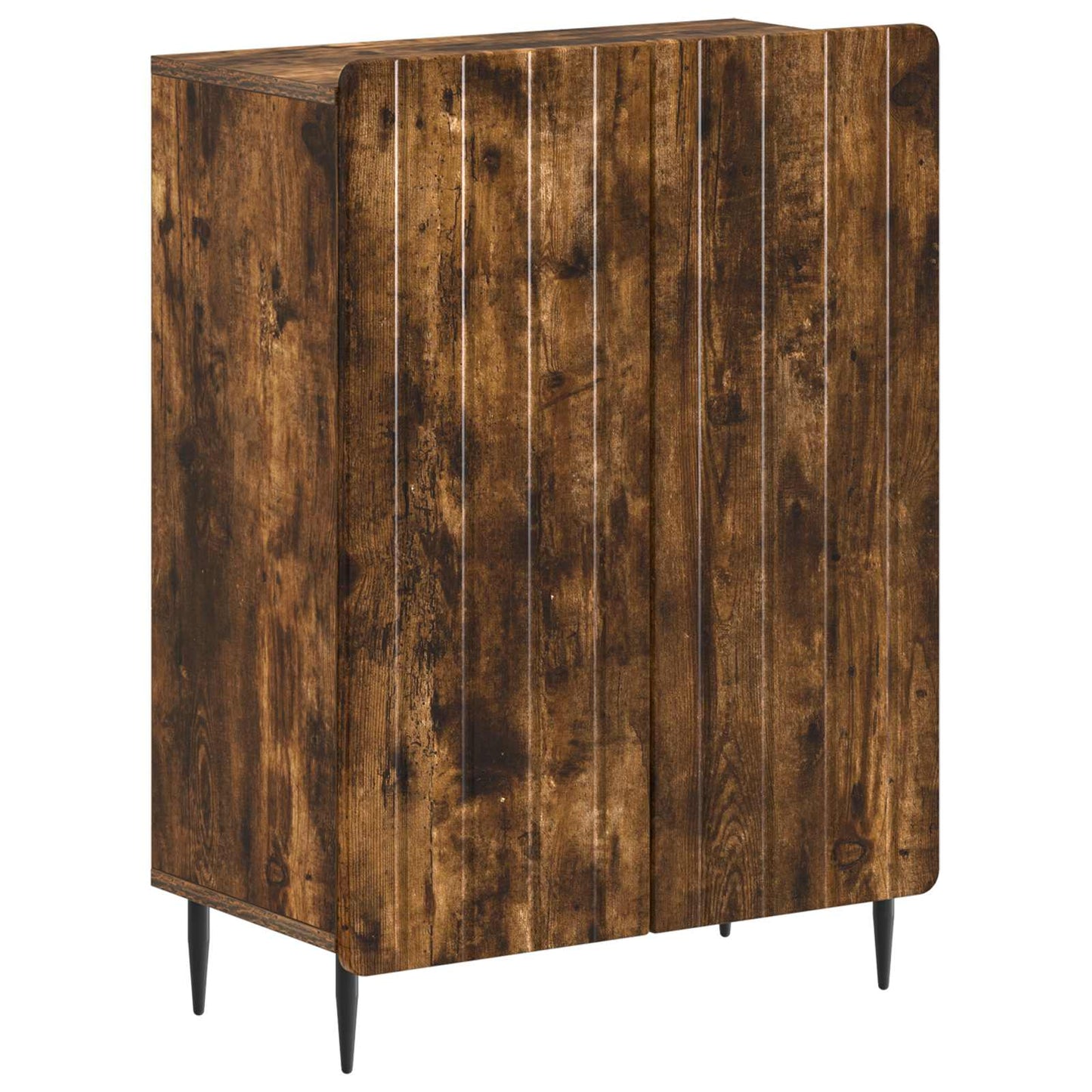 2 Piece Bathroom Cabinet Set ZWOLLE Smoked Oak Engineered Wood