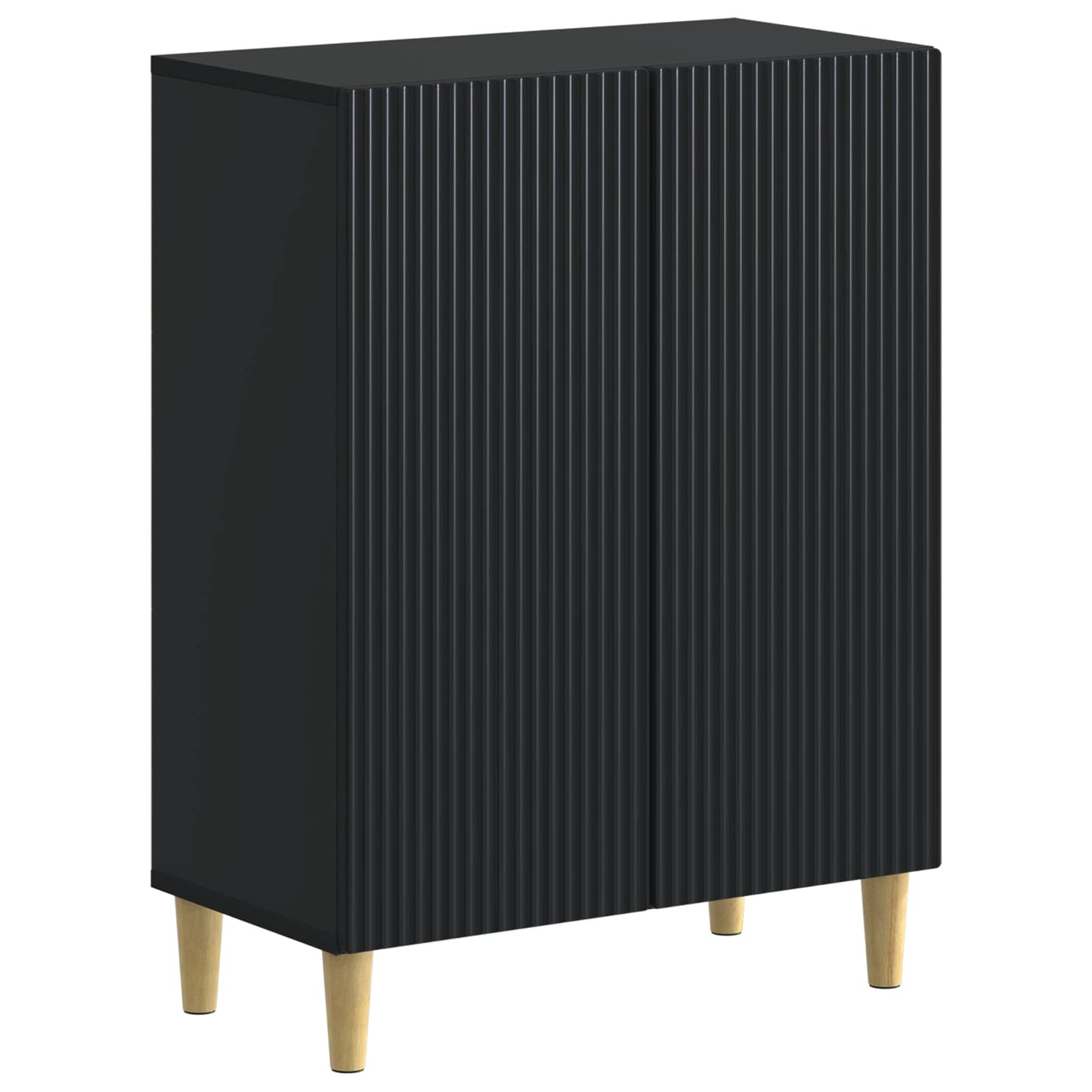 2 Piece Bathroom Cabinet Set ARNHEM Black Engineered Wood