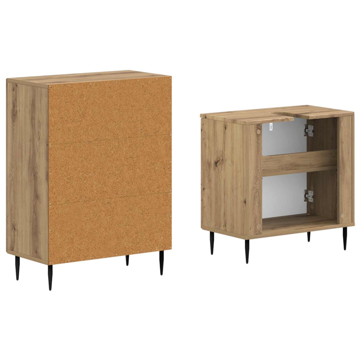 2 Piece Bathroom Cabinet Set HAARLEM Artisan Oak