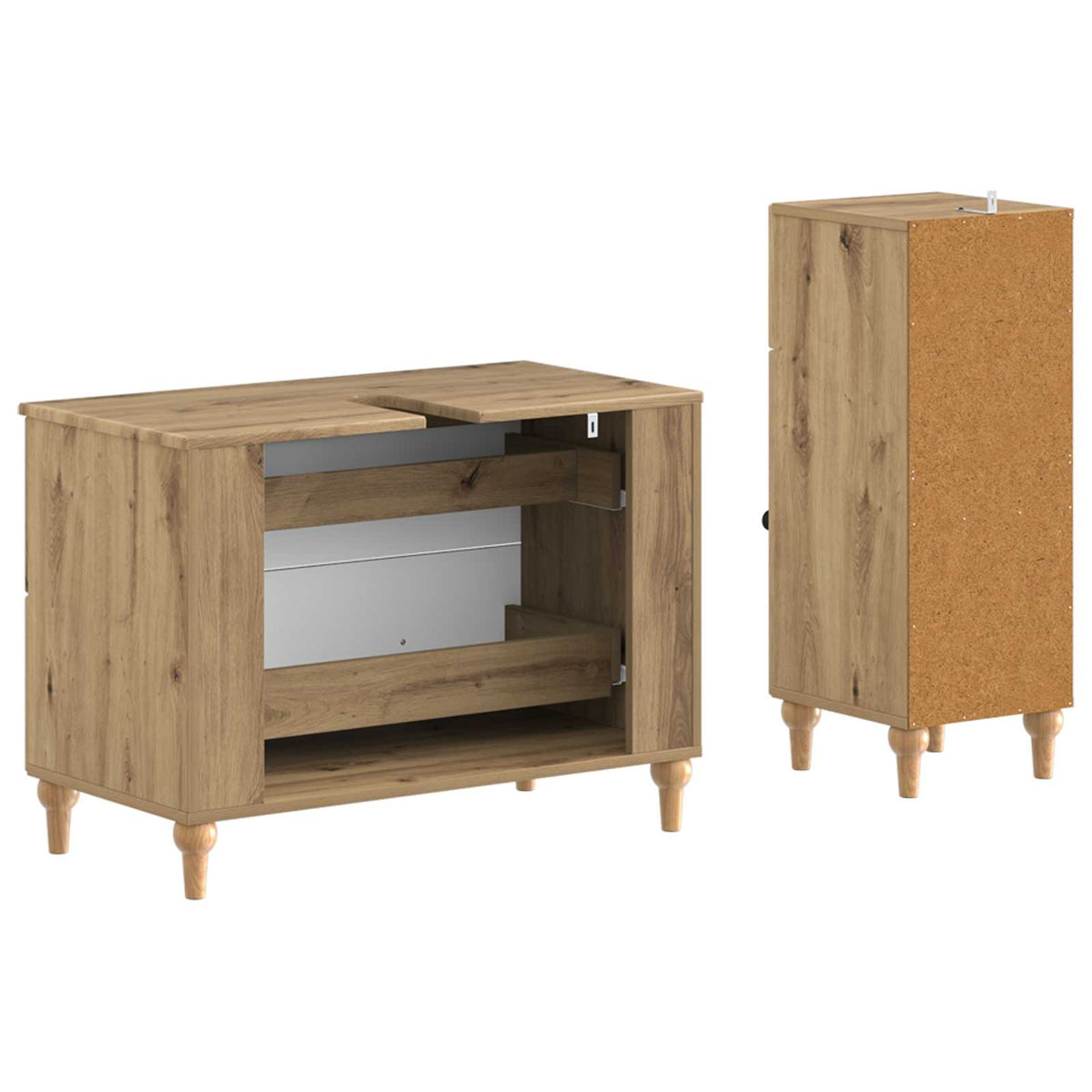 2 Piece Bathroom Cabinet Set ALKMAAR Artisan Oak