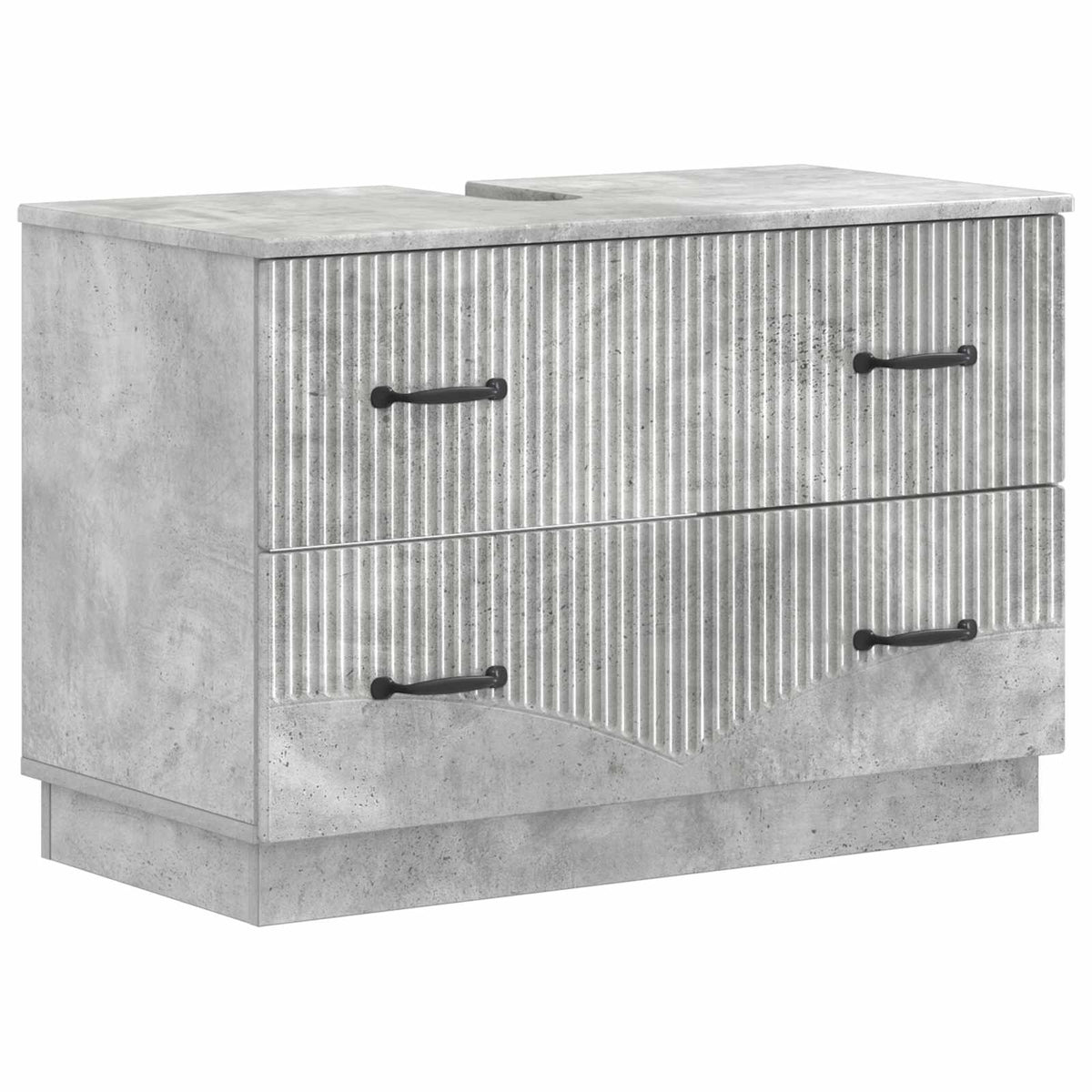 2 Piece Bathroom Cabinet Set HOORN Concrete Grey
