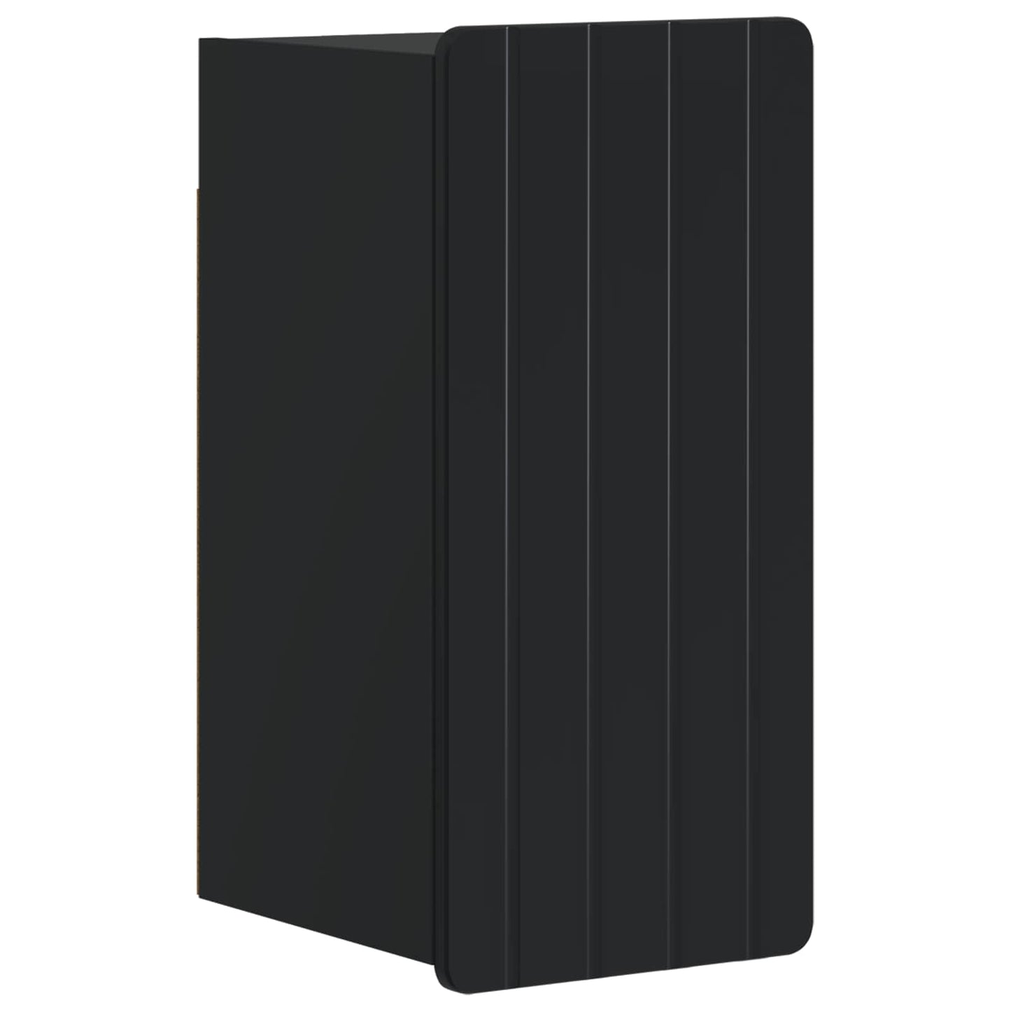 3 Piece Bathroom Cabinet Set ZWOLLE Black Engineered Wood
