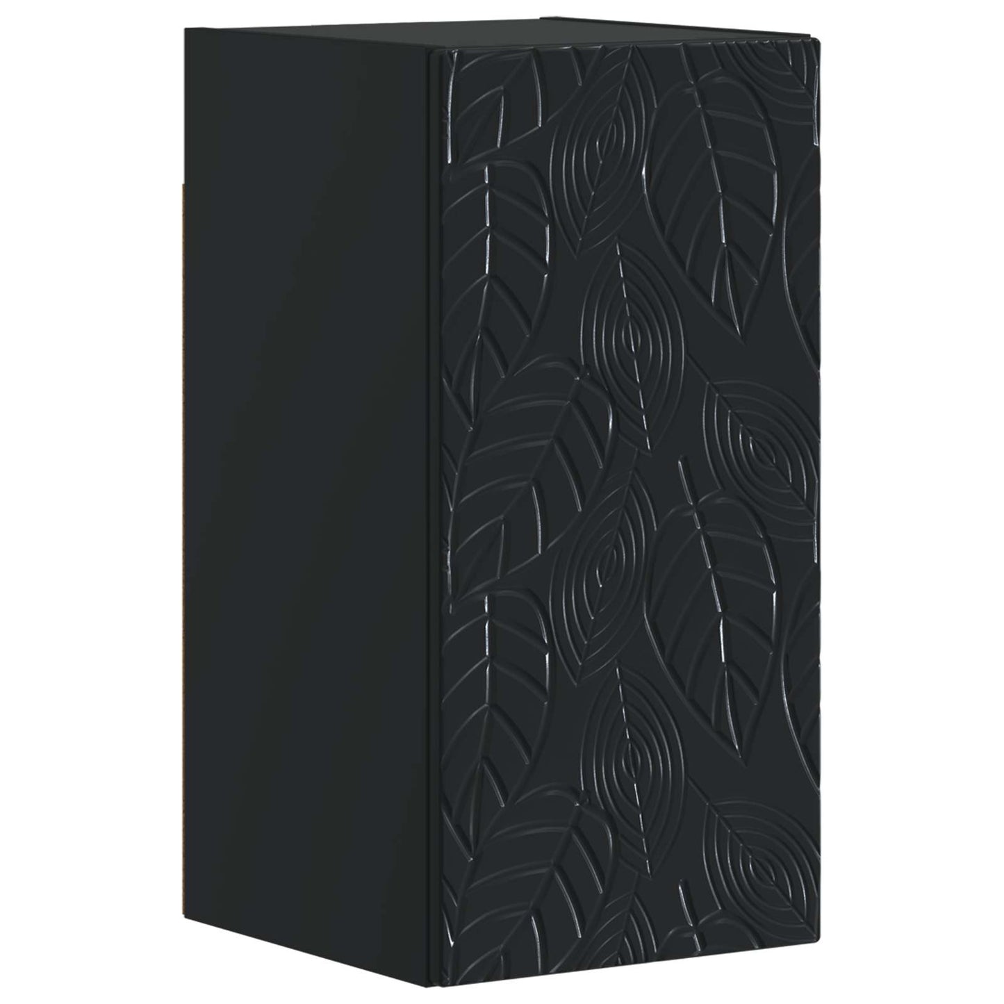 3 Piece Bathroom Cabinet Set DELFT Black Engineered Wood