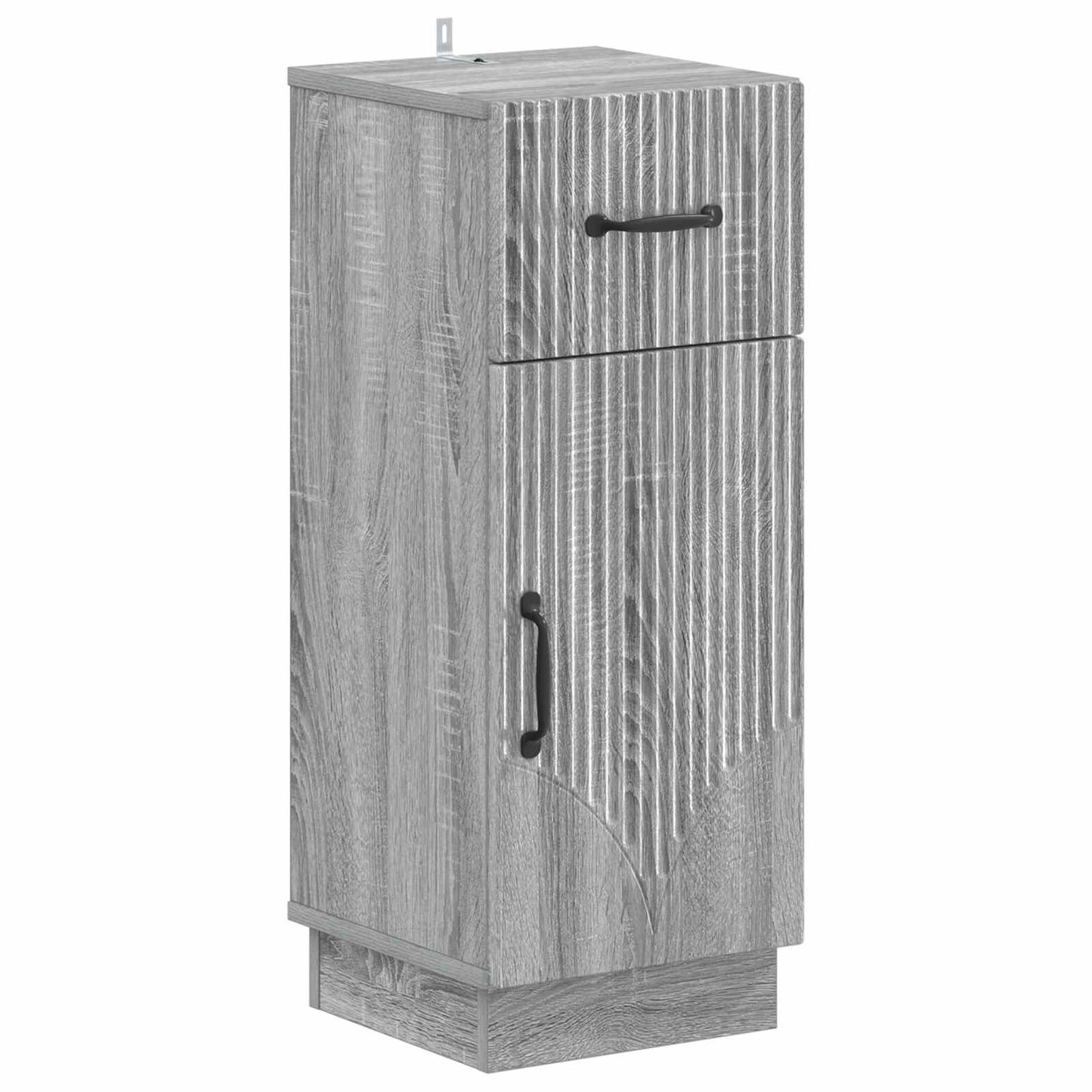3 Piece Bathroom Cabinet Set HOORN Grey Sonoma Engineered Wood