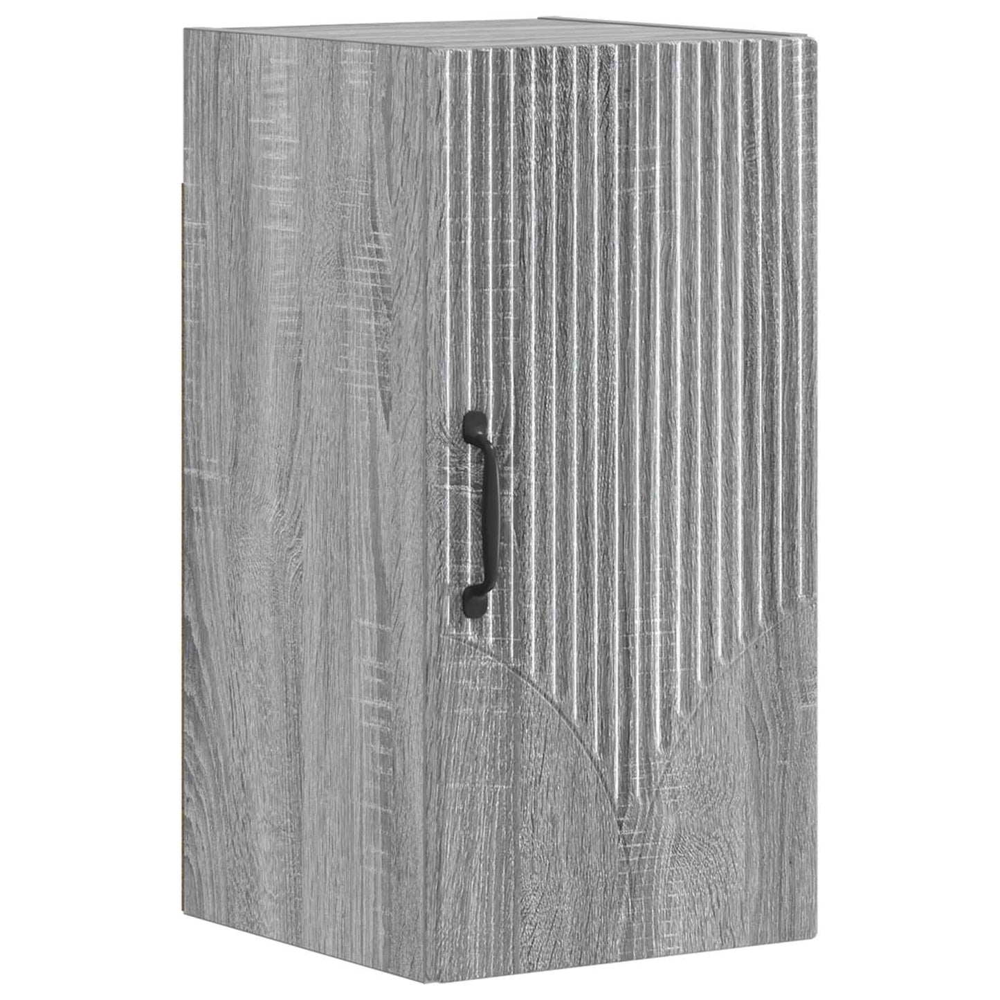 3 Piece Bathroom Cabinet Set HOORN Grey Sonoma Engineered Wood