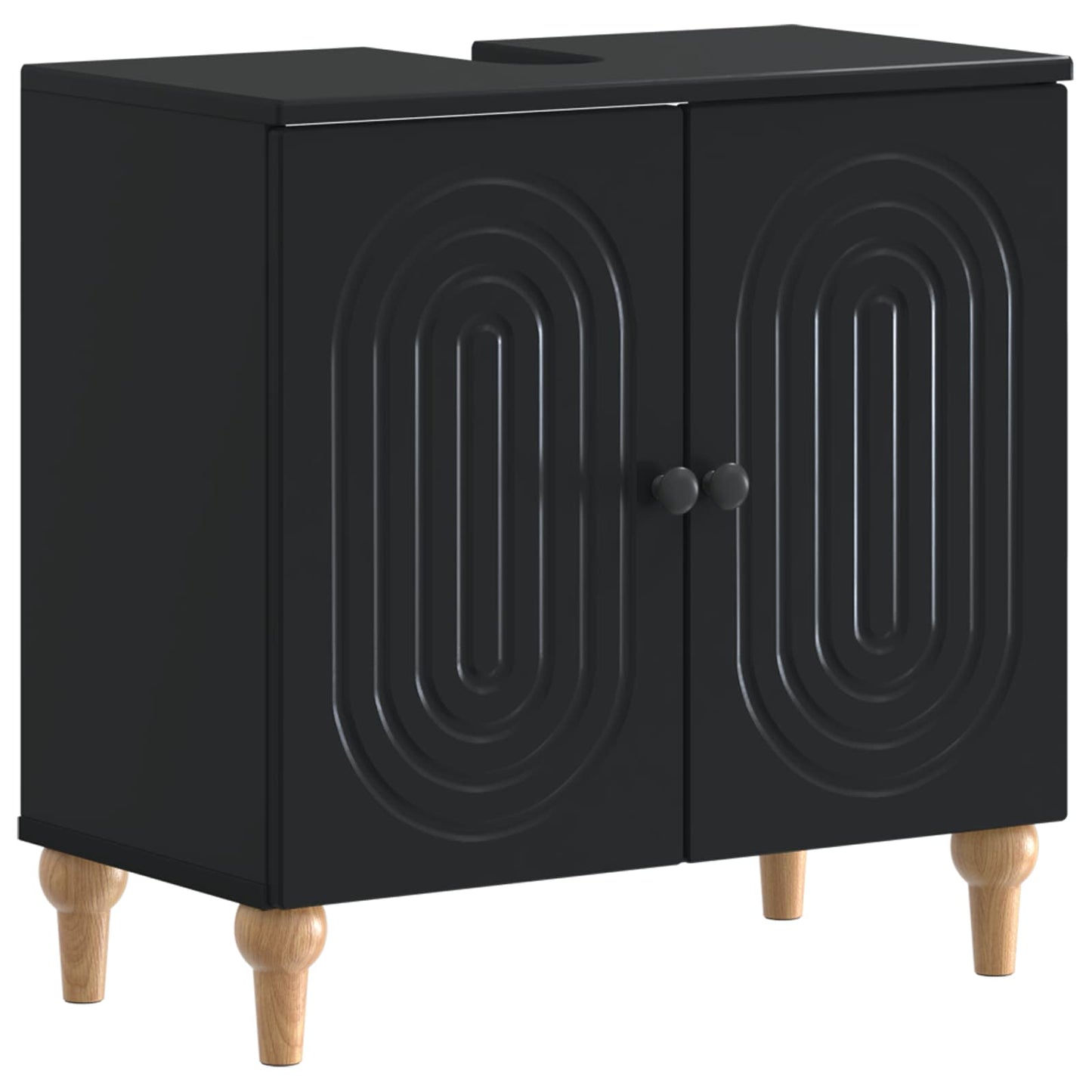 3 Piece Bathroom Cabinet Set ALKMAAR Engineered Wood