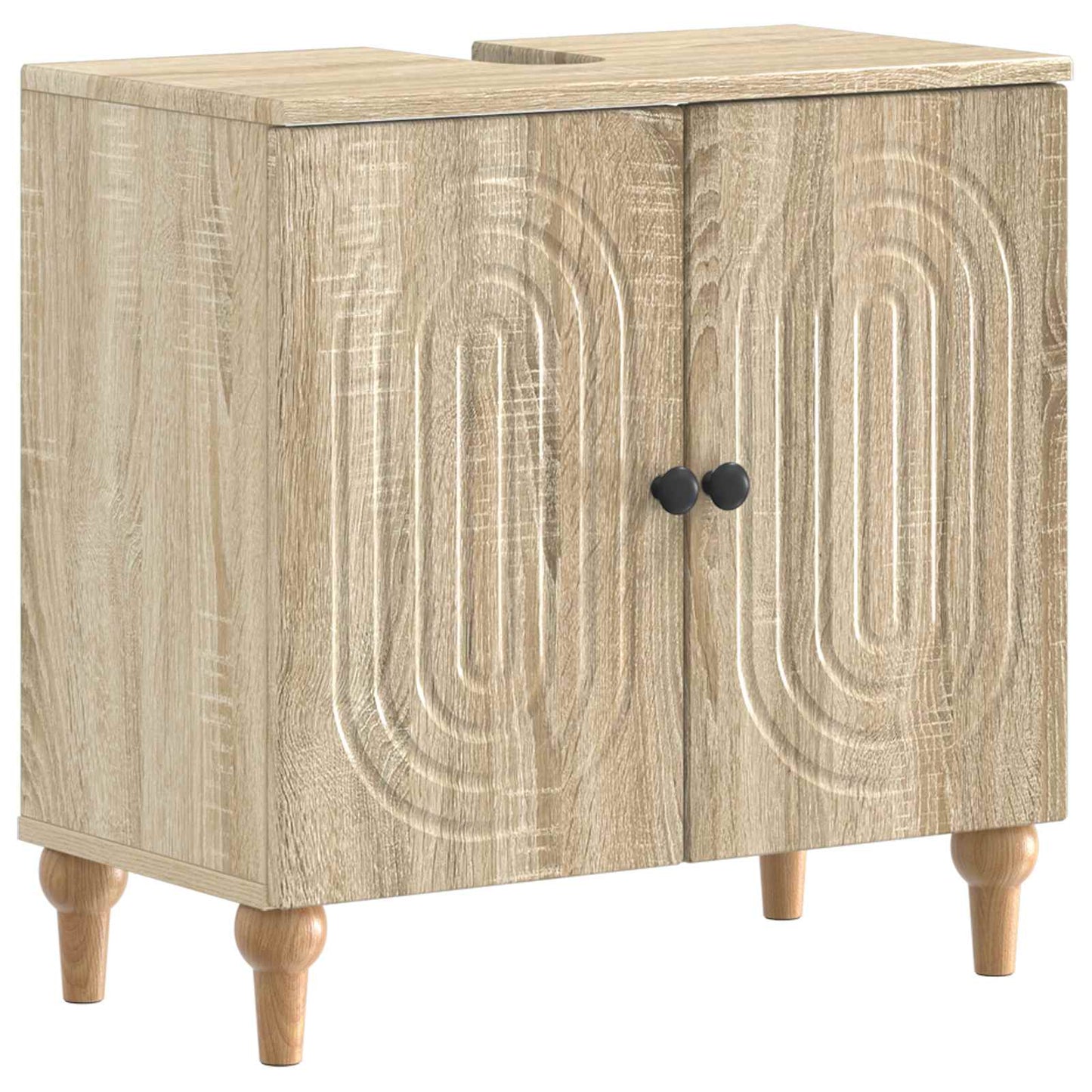 3 Piece Bathroom Cabinet Set ALKMAAR Engineered Wood