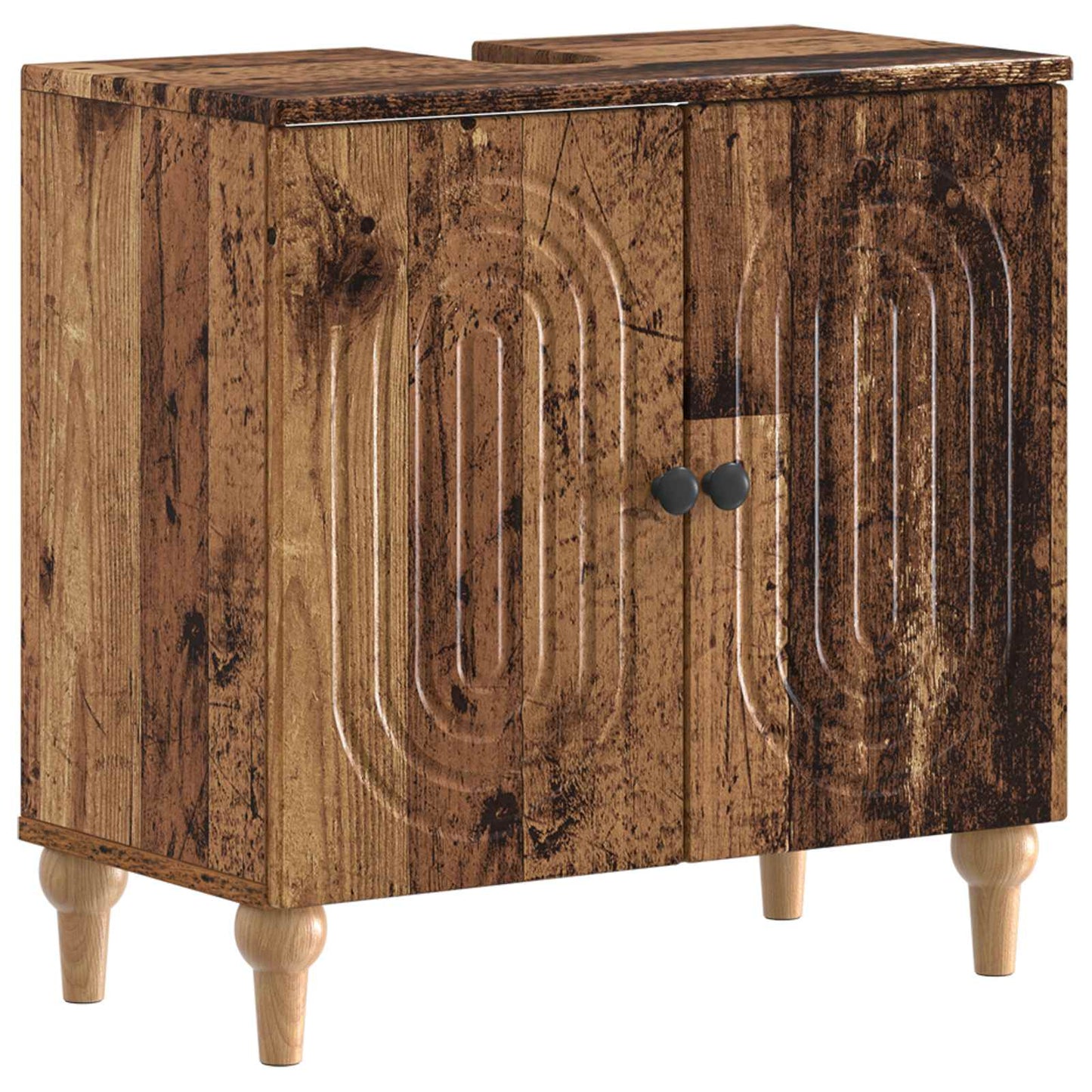 3 Piece Bathroom Cabinet Set ALKMAAR Engineered Wood