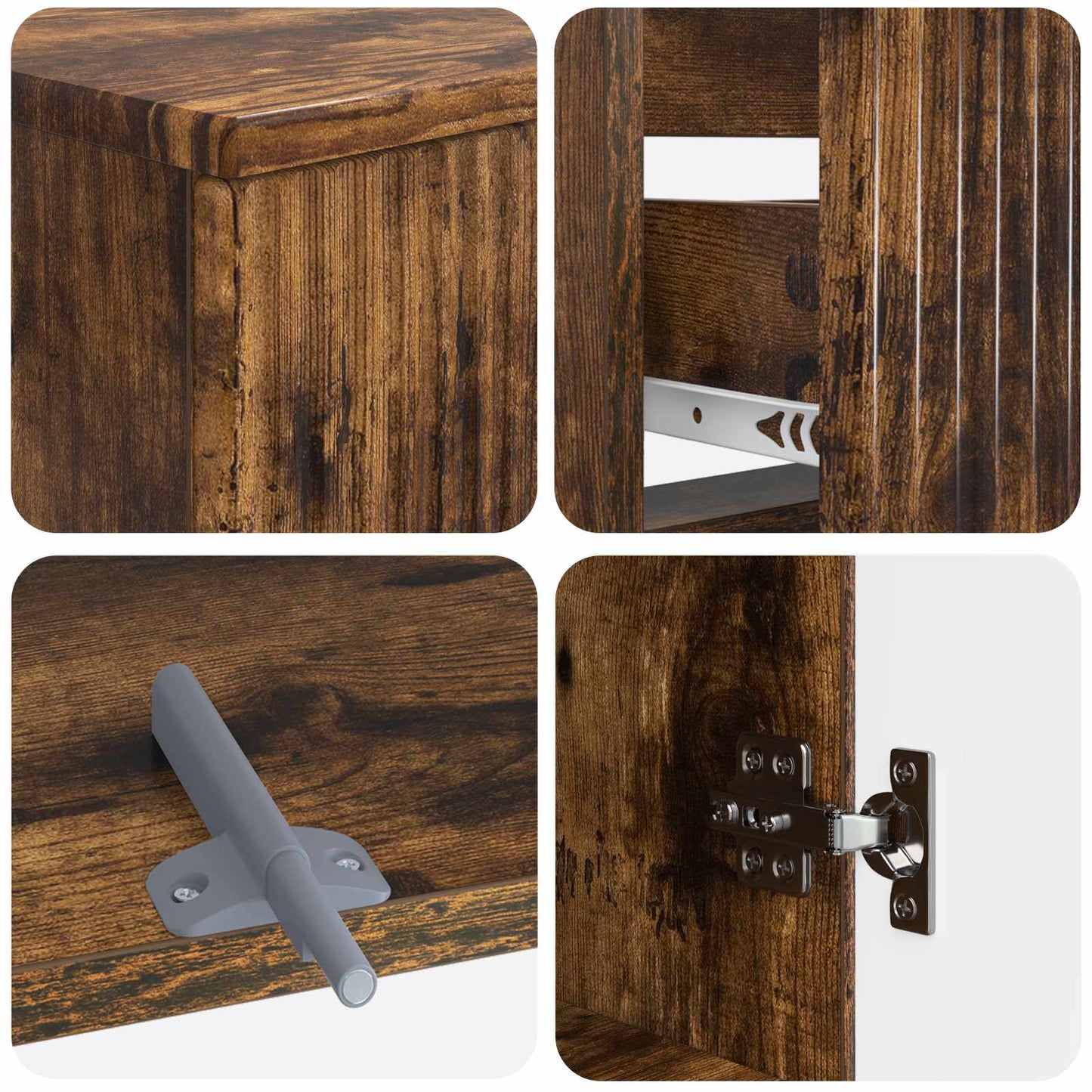 3 Piece Bathroom Cabinet Set ARNHEM Engineered Wood