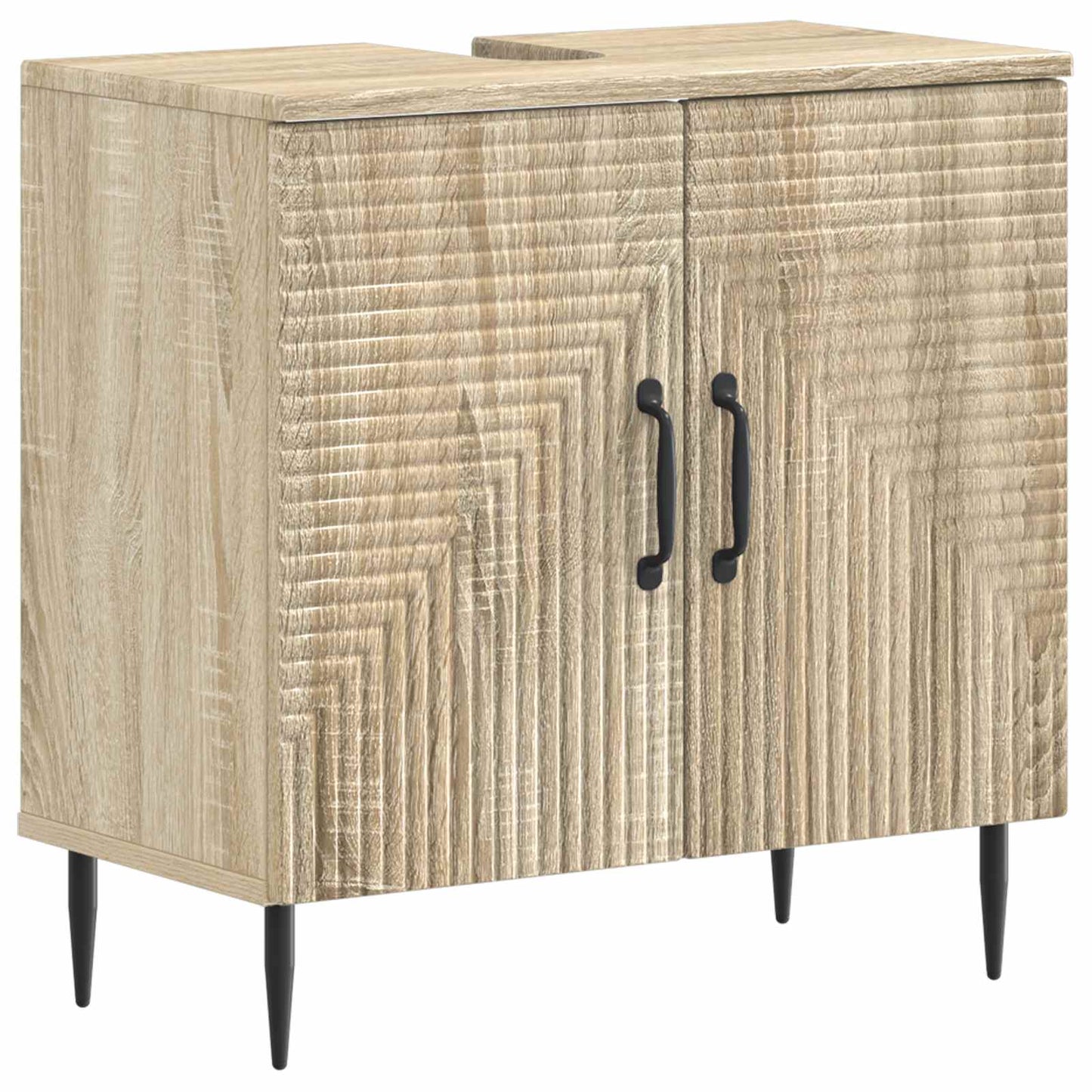3 Piece Bathroom Cabinet Set HAARLEM Engineered Wood